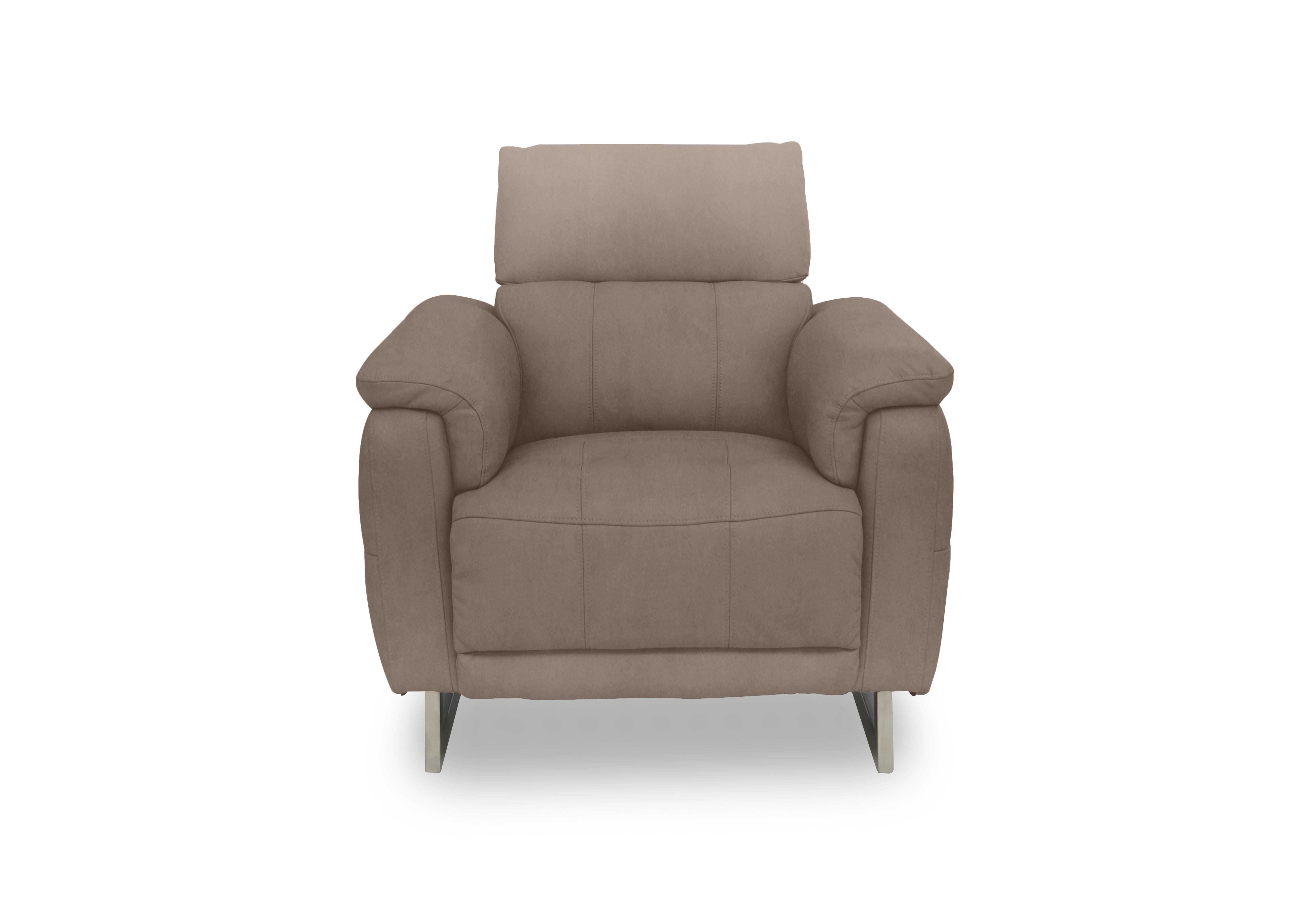 Moet Fabric Power Recliner Chair with Telescopic Headrest in 51014 Opulence Cedar on Furniture Village