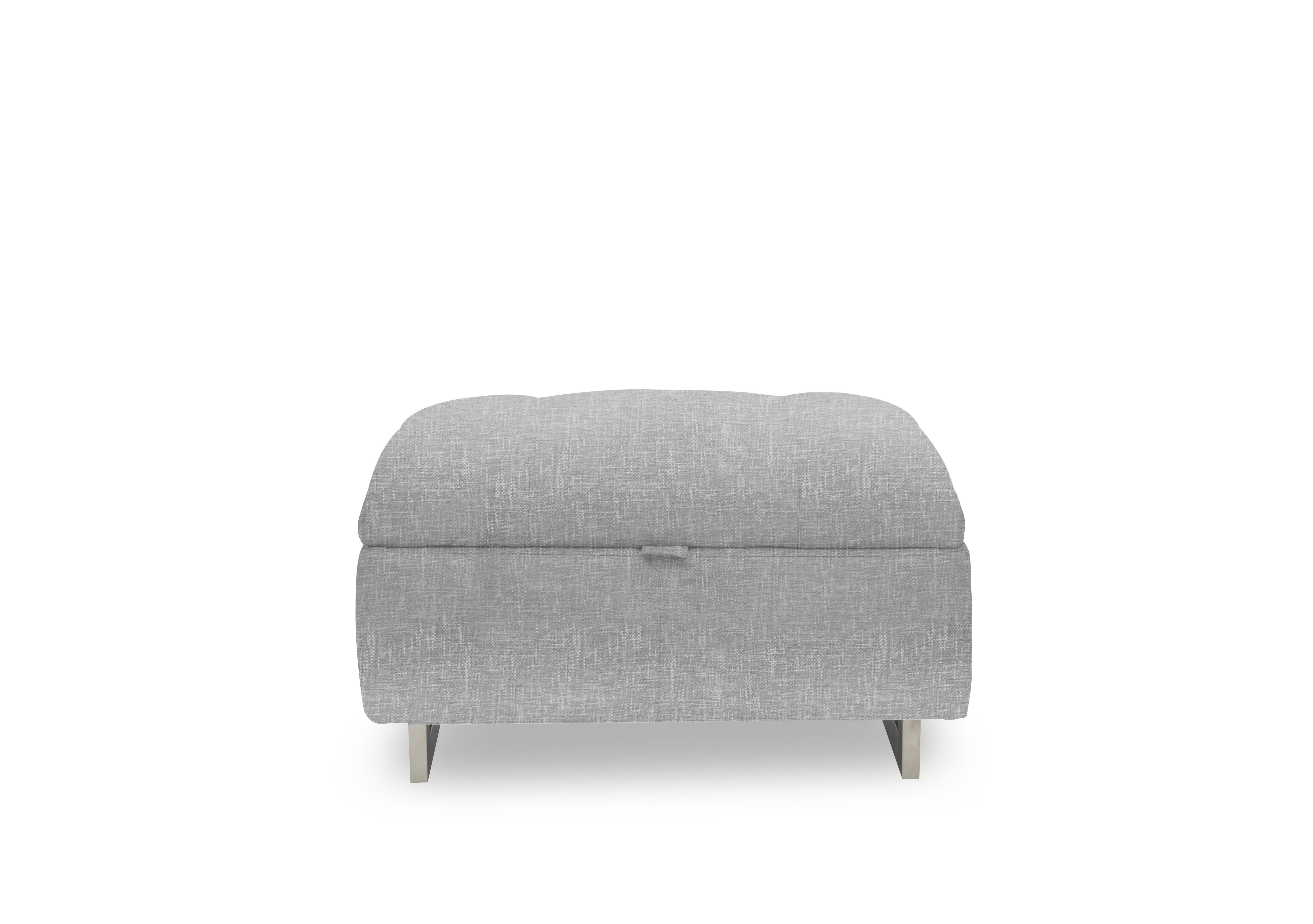 Moet Large Fabric Storage Footstool in 11445 Anivia Light Grey on Furniture Village
