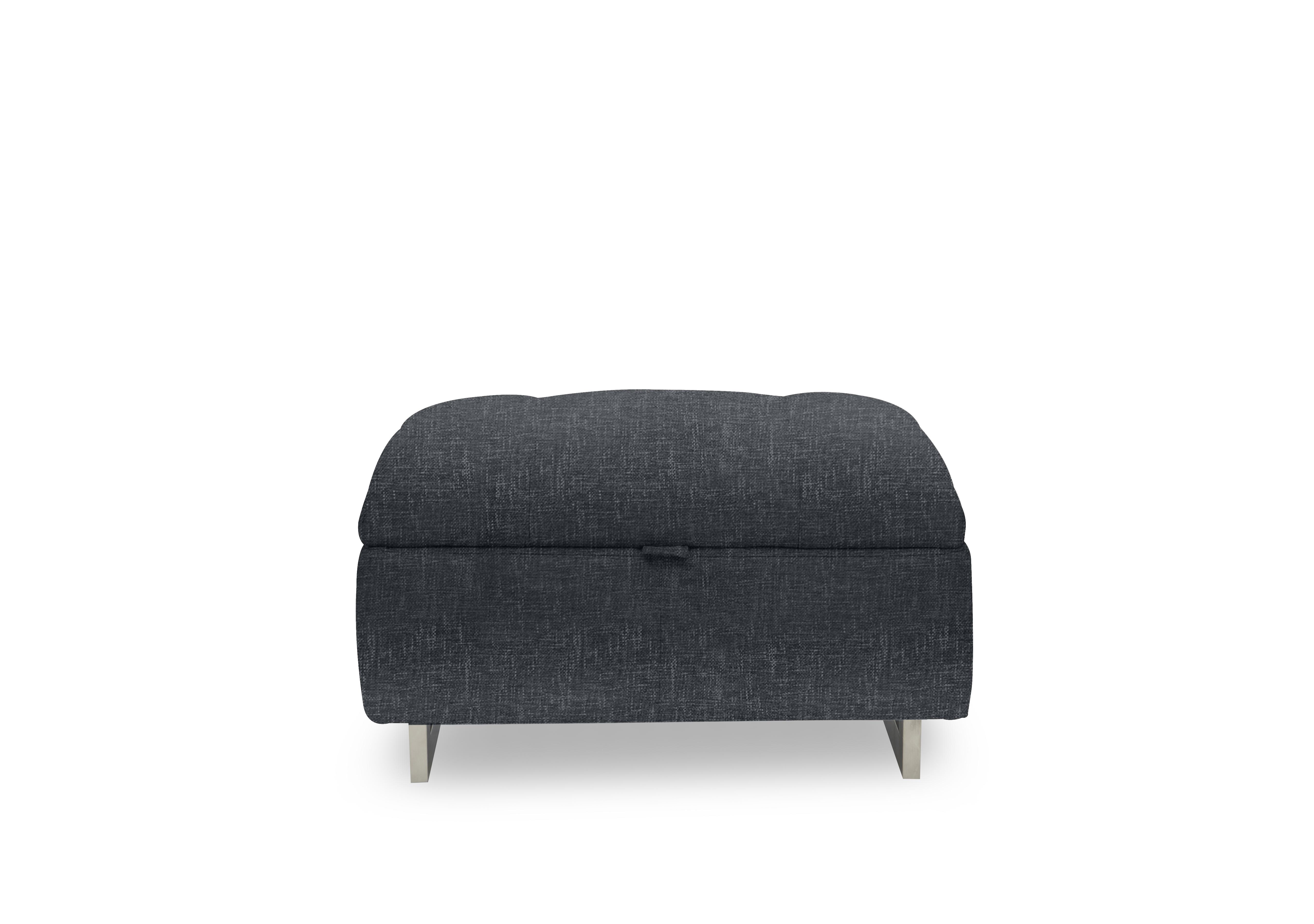 Moet Large Fabric Storage Footstool in 13345 Anivia Dark Grey on Furniture Village