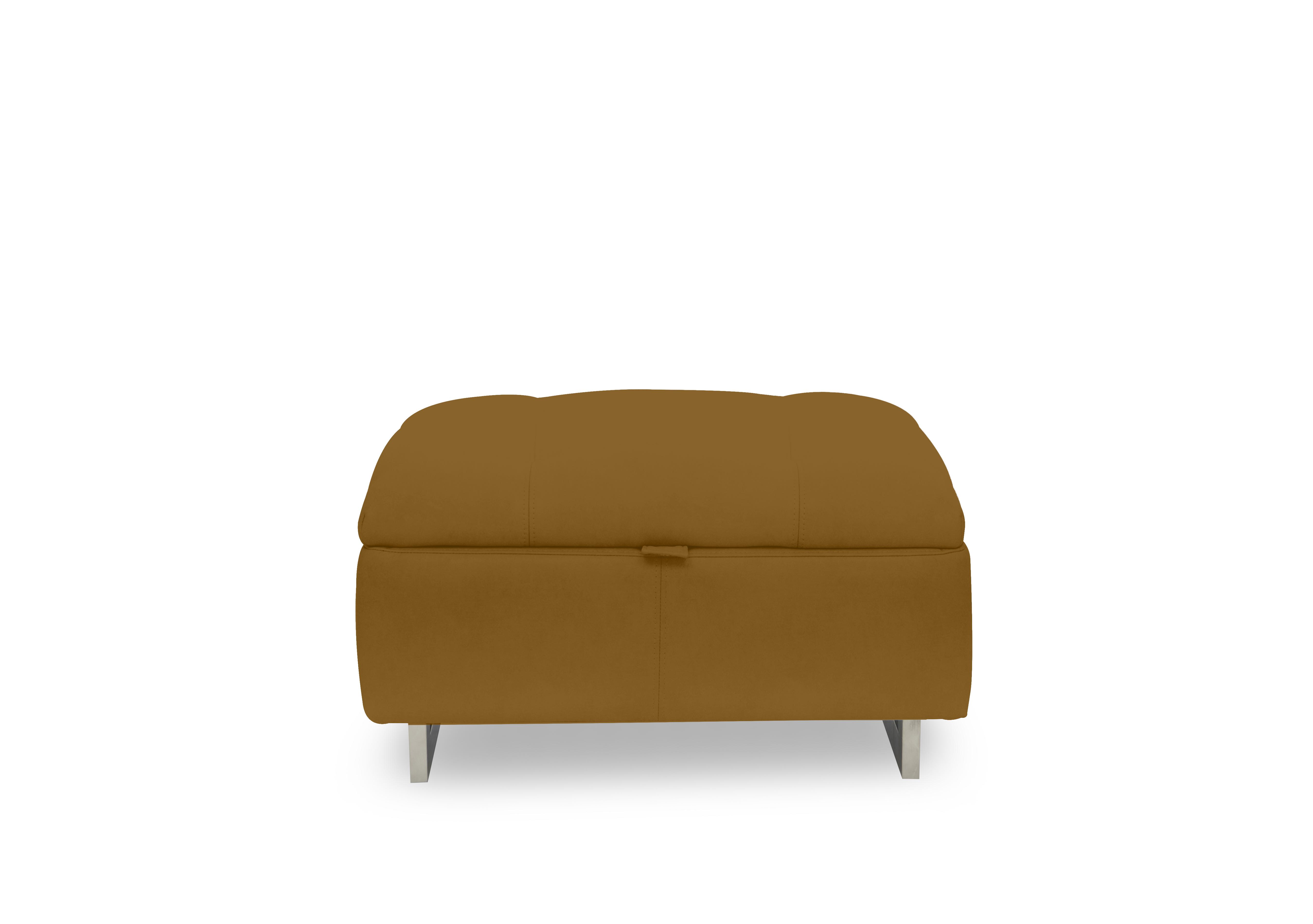 Moet Large Fabric Storage Footstool in 51009 Opulence Saffron on Furniture Village