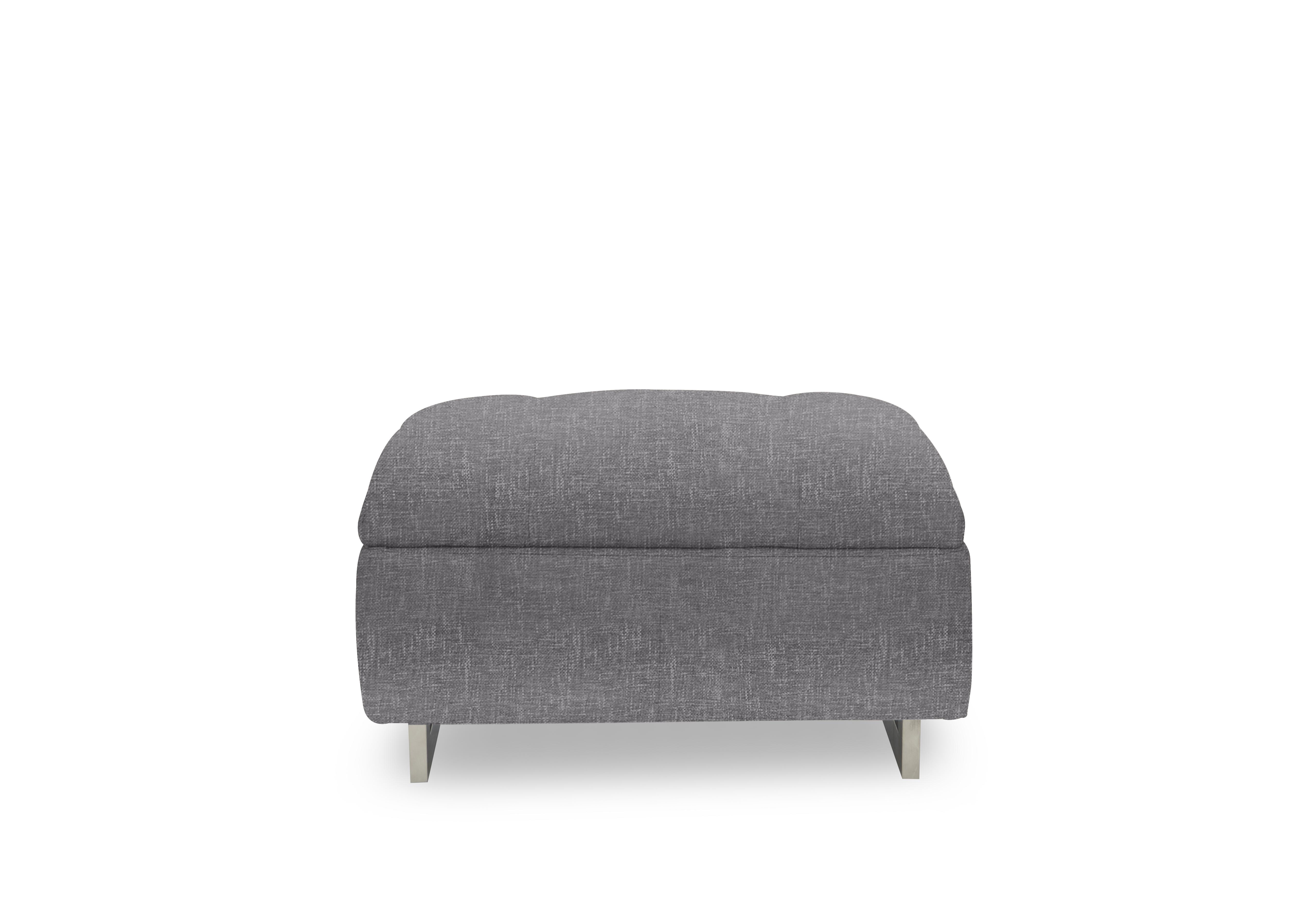 Moet Large Fabric Standard Footstool in 12445 Anivia Grey on Furniture Village