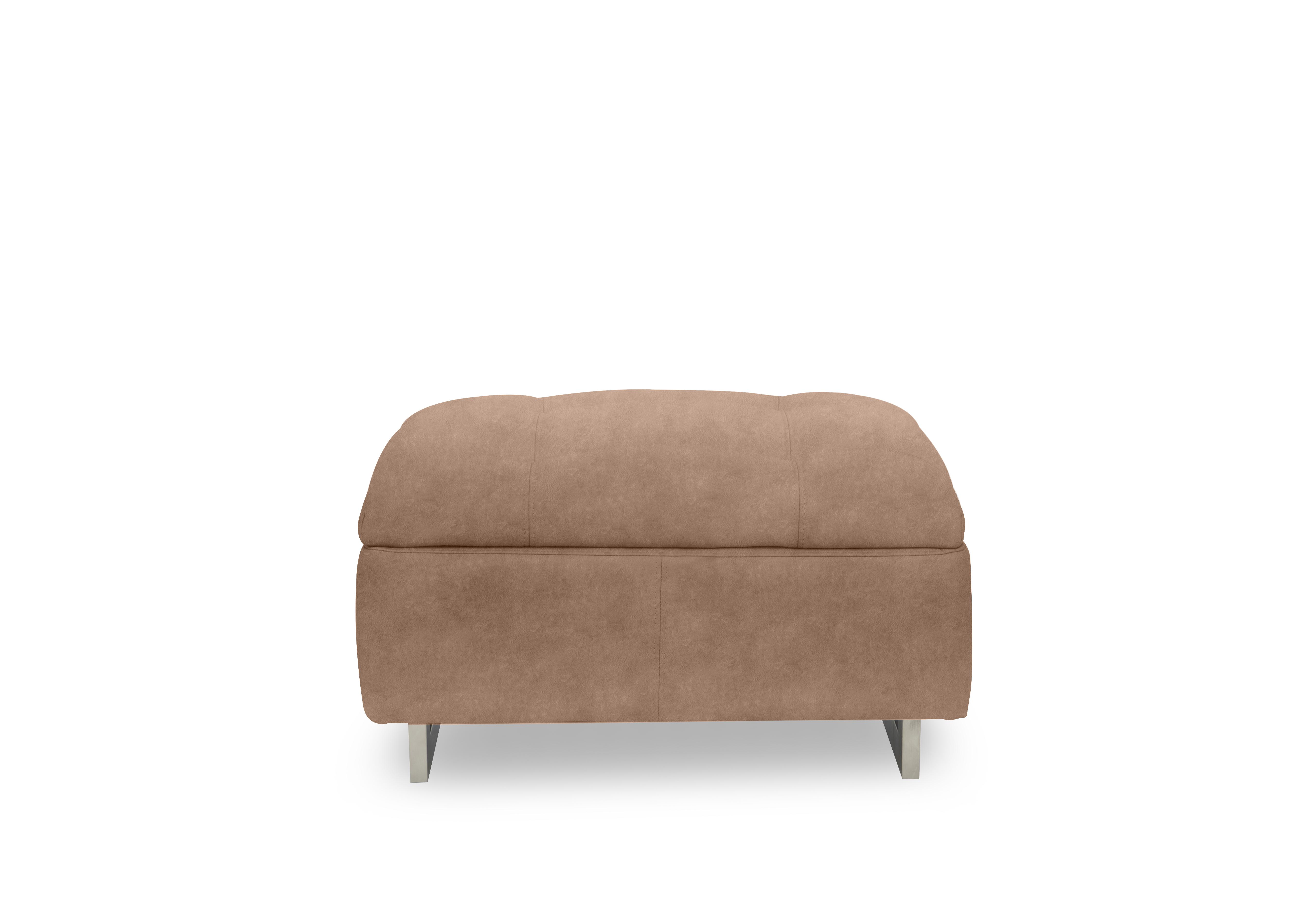 Moet Large Fabric Standard Footstool in 43507 Dexter Sand on Furniture Village
