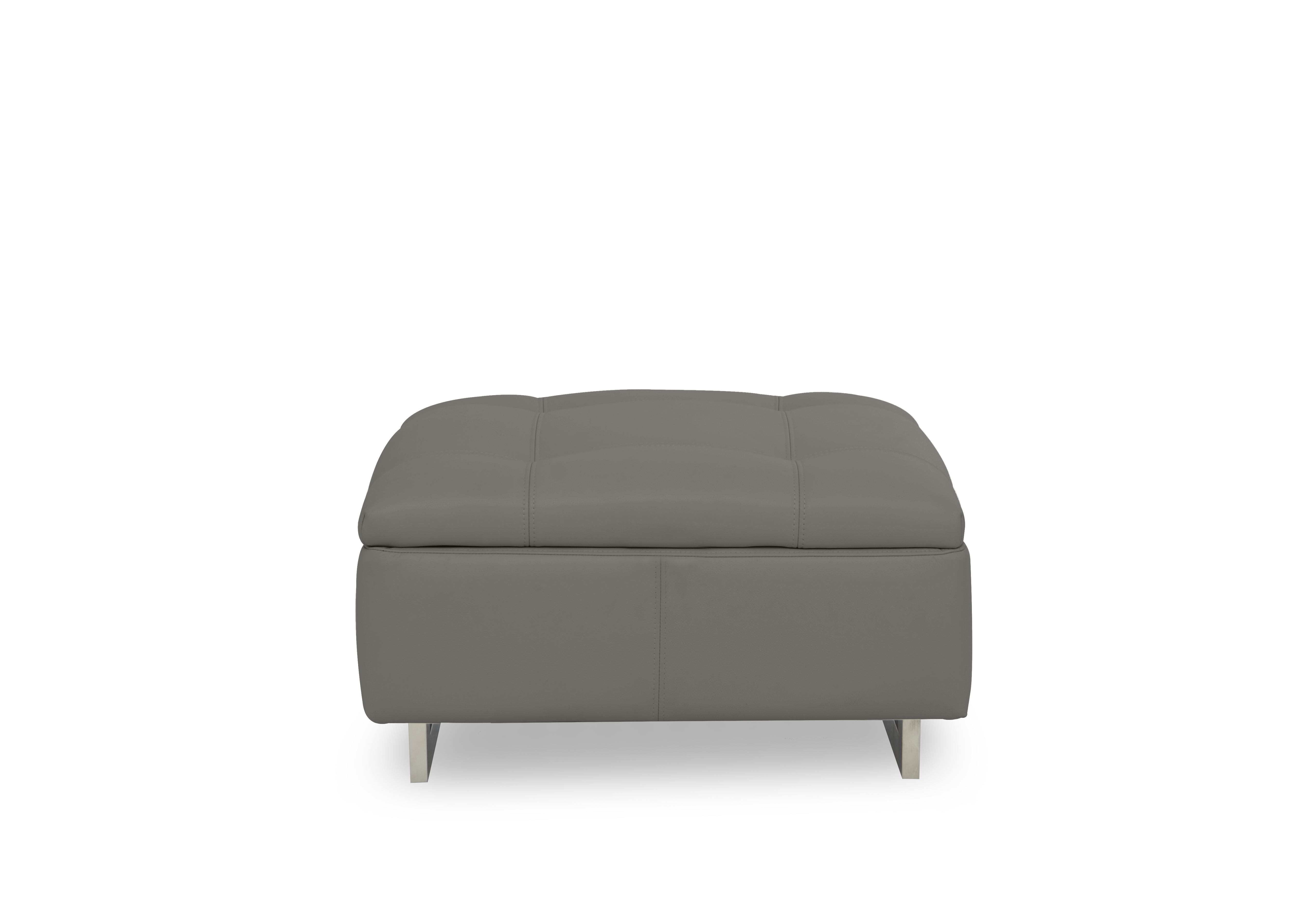 Moet Large Leather Standard Footstool in Cat-40/15 Elephant on Furniture Village