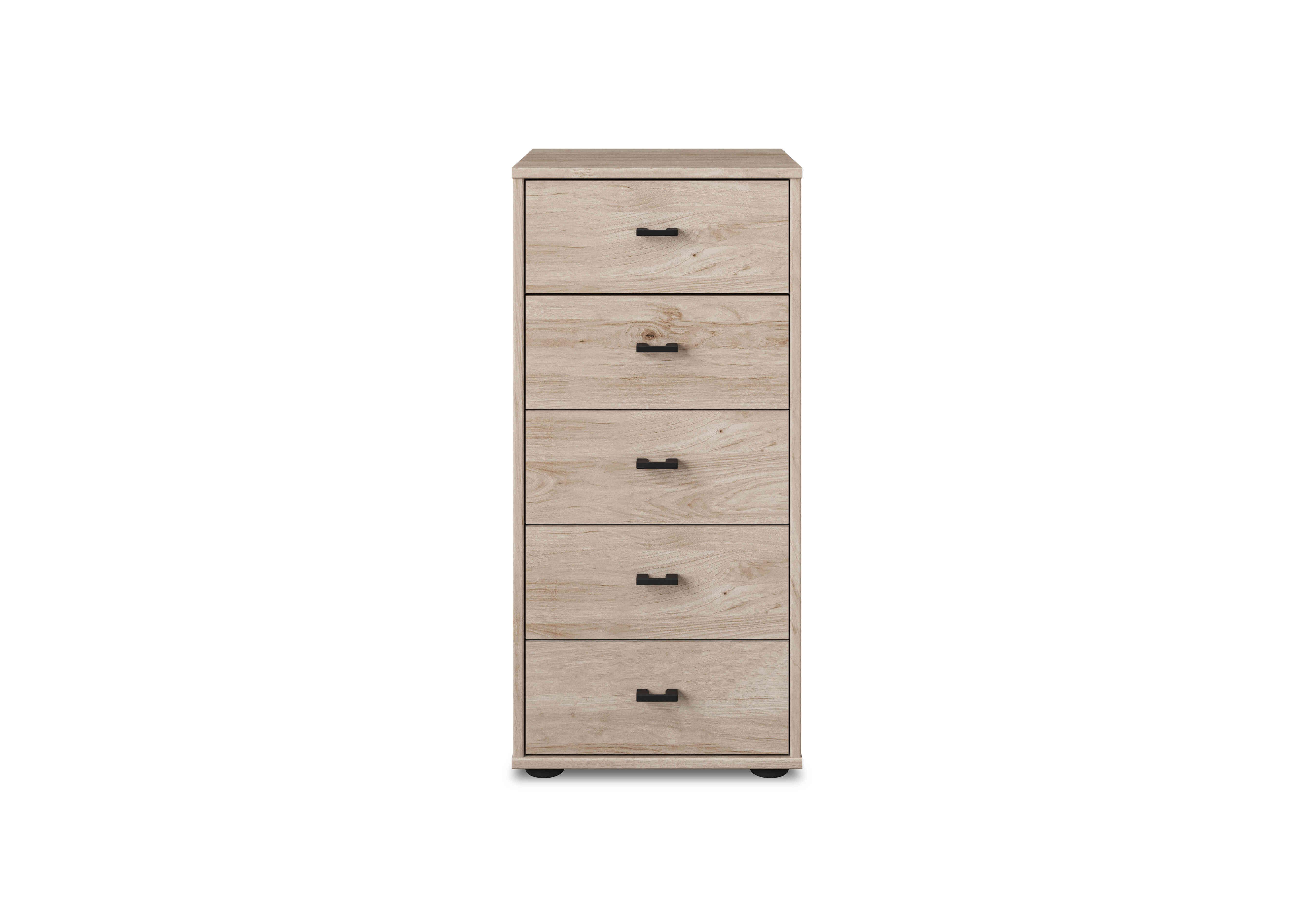 Dallas 40cm 5 Drawer Chest in Holm Oak on Furniture Village