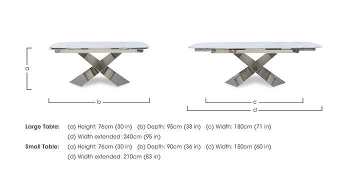 Gabana Extending Dining Table in  on Furniture Village