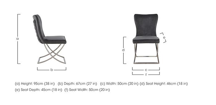 Vanquish Set of 4 Dining Chairs in  on Furniture Village