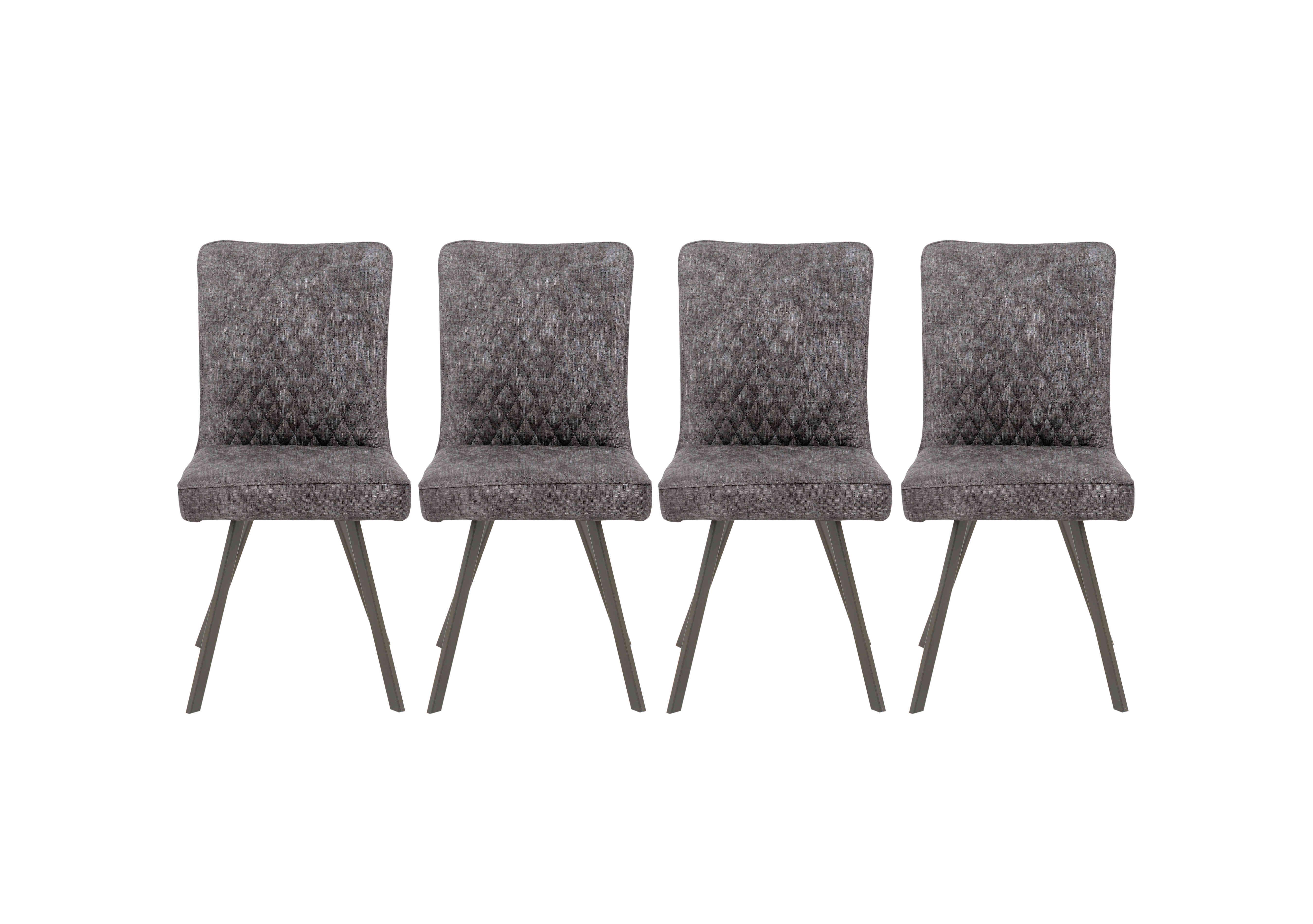 Earth Set of 4 Dining Chairs in Graphite on Furniture Village