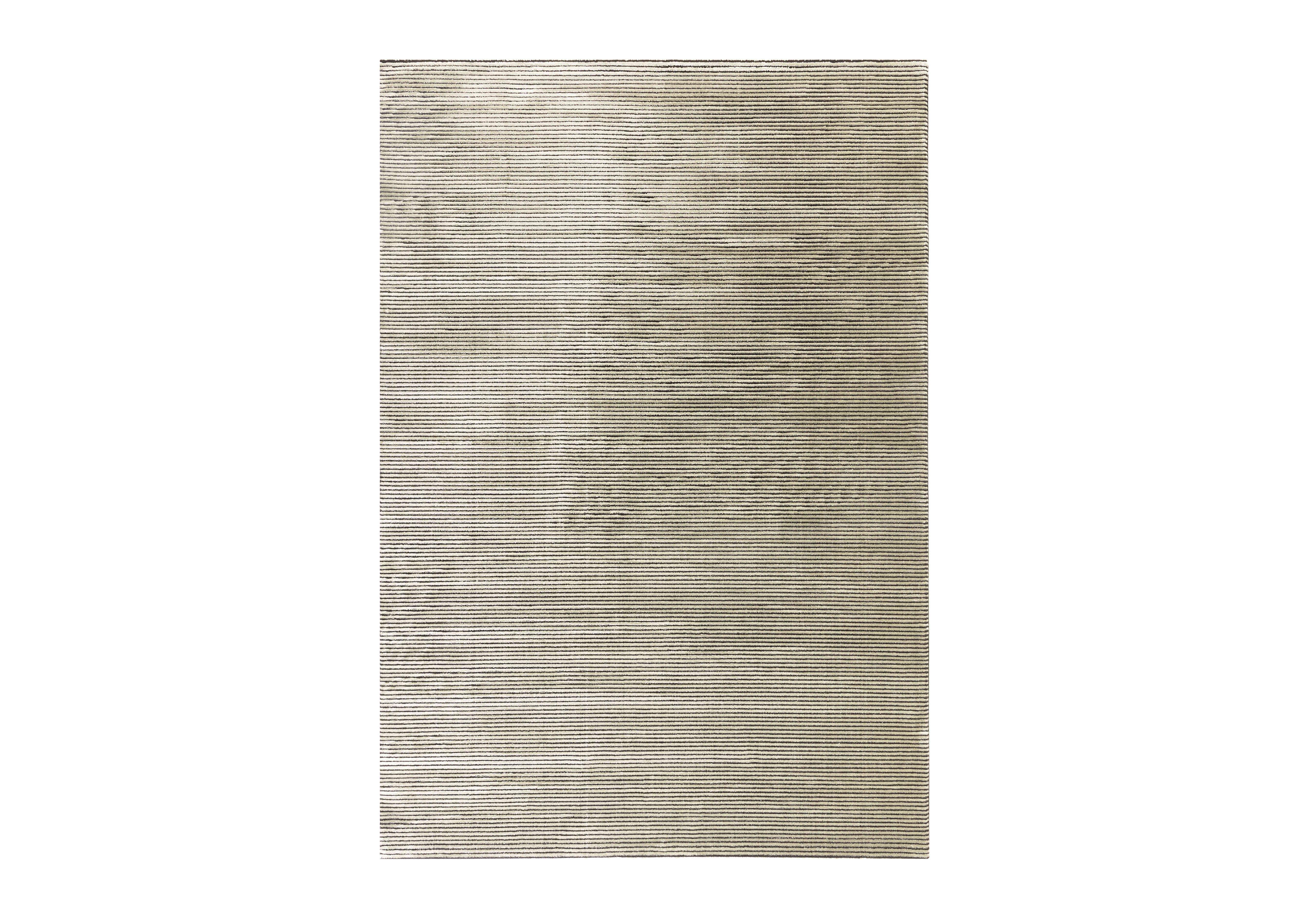 Kuza Stripe Rug in Khaki on Furniture Village