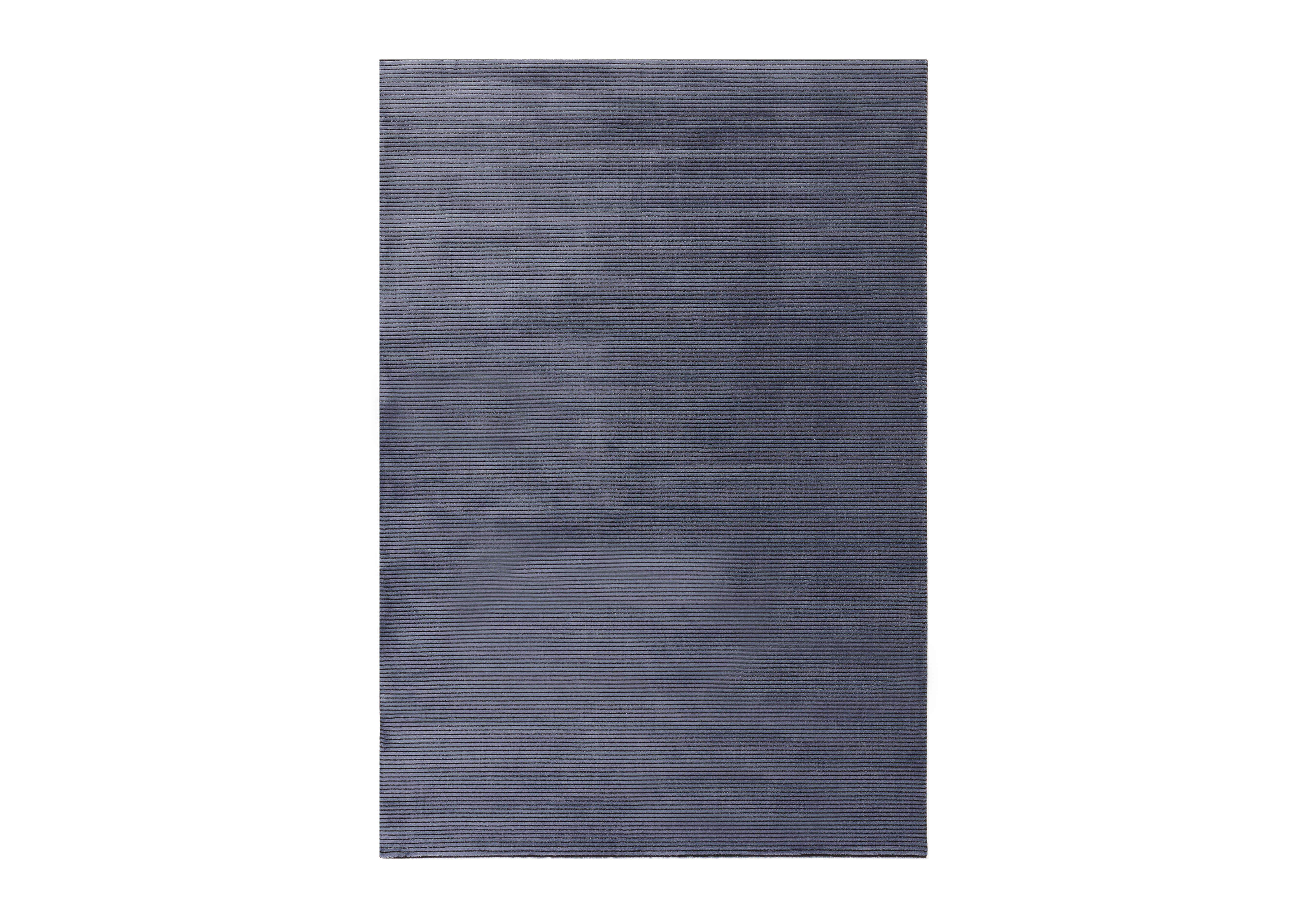 Kuza Stripe Rug in Navy on Furniture Village