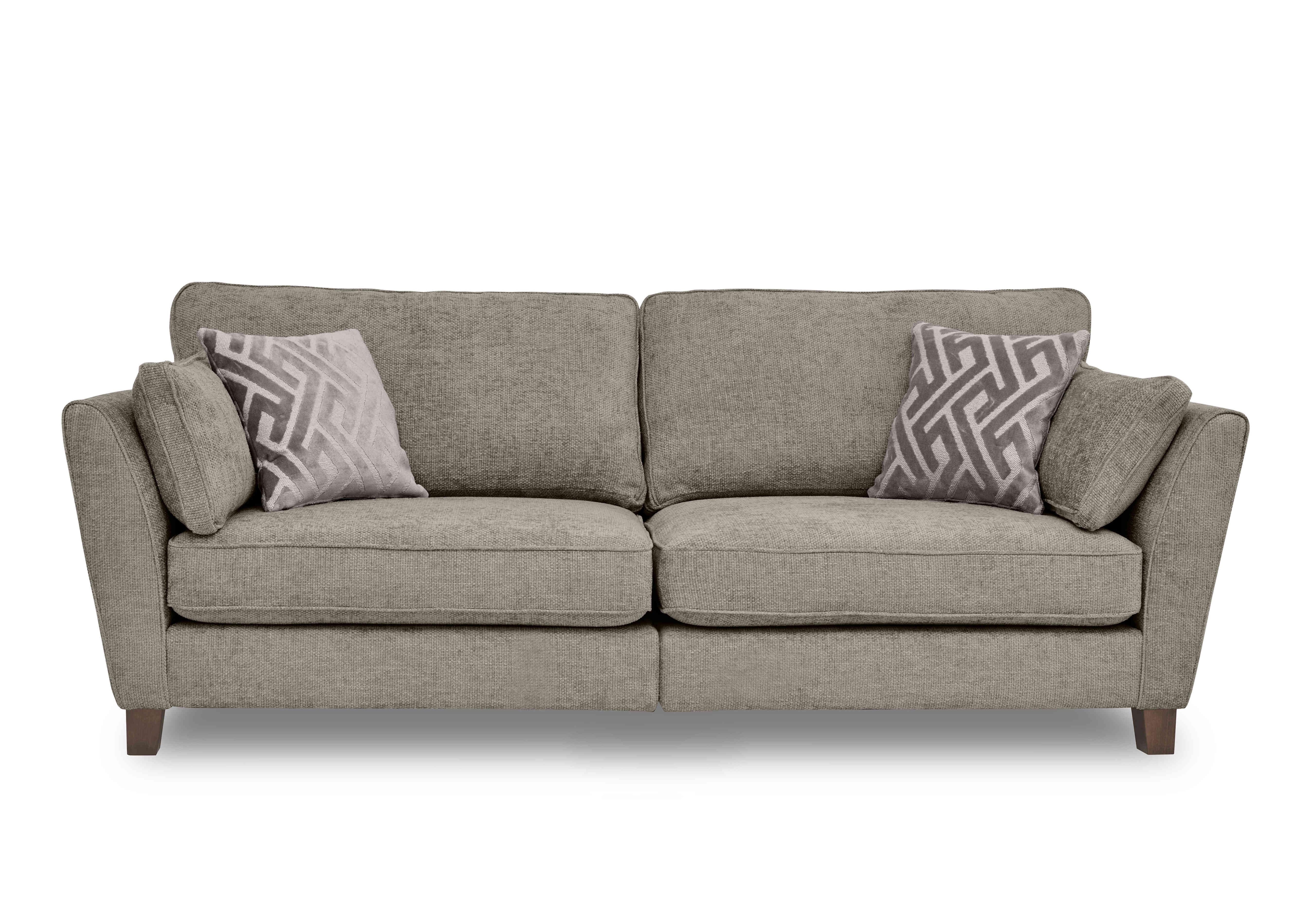 Tabitha 4 Seater Split Frame Sofa in Stone on Furniture Village
