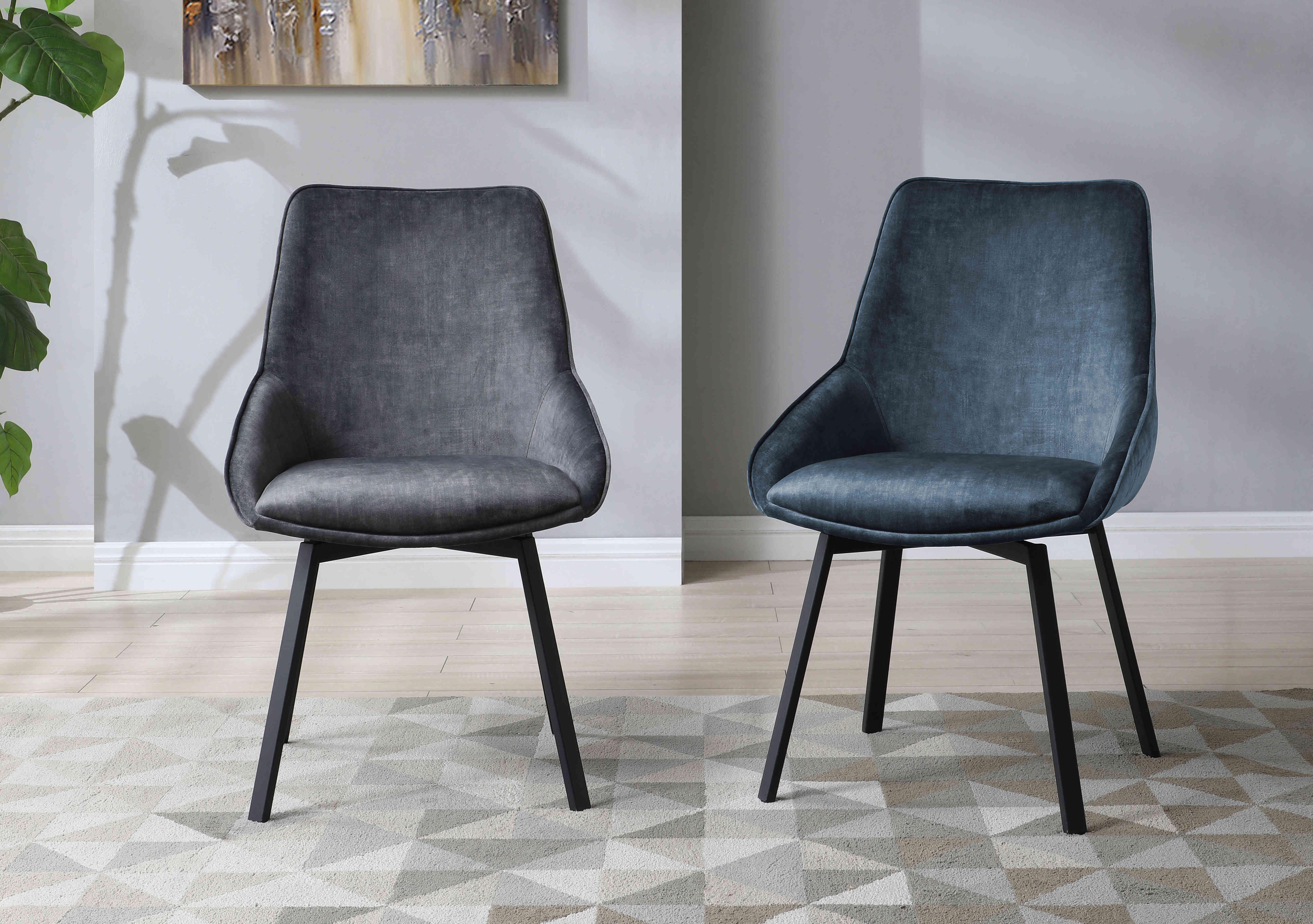 Veja Pair of Swivel Dining Chairs in  on Furniture Village