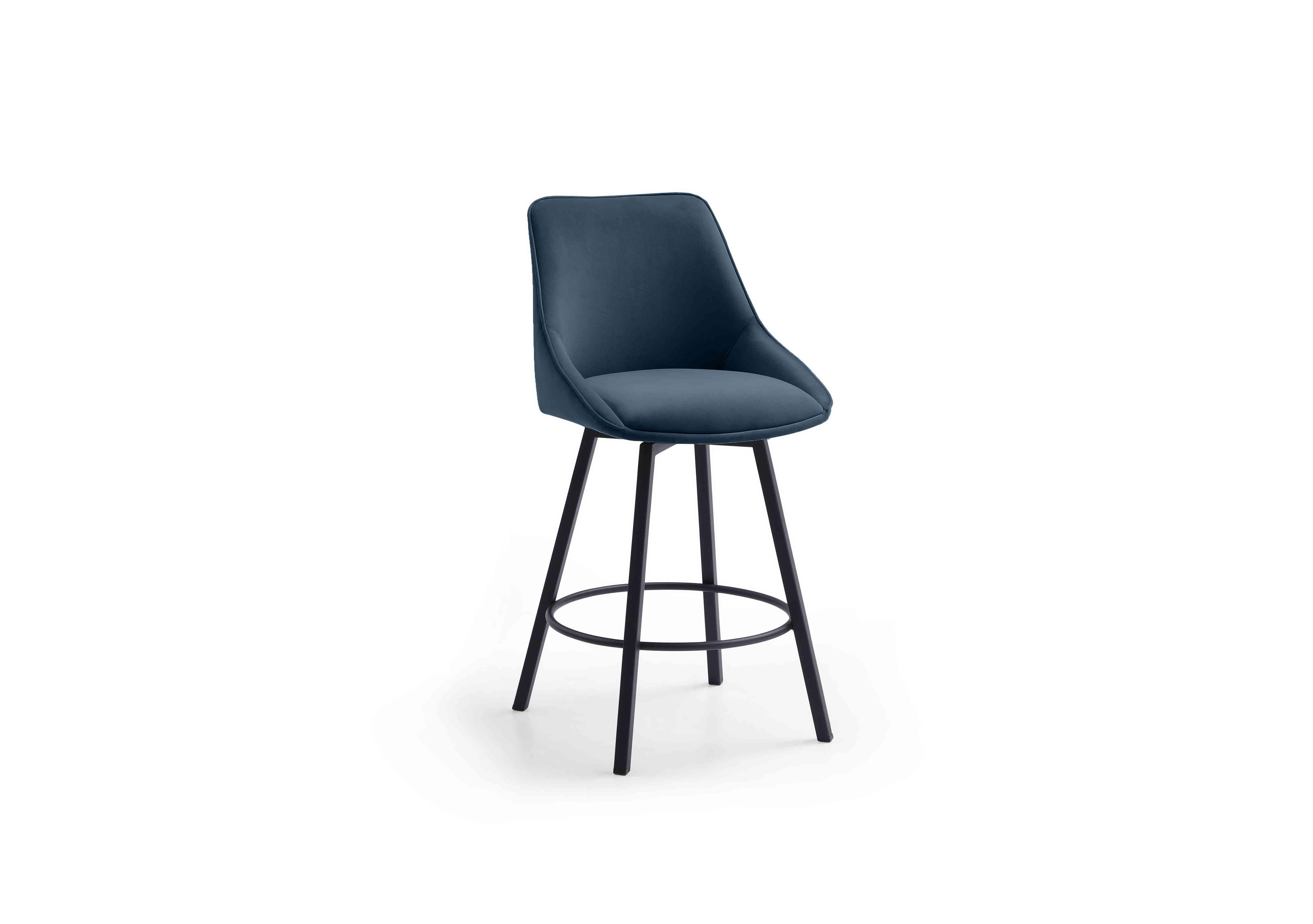 Veja Swivel Bar Stool in Blue Heritage on Furniture Village