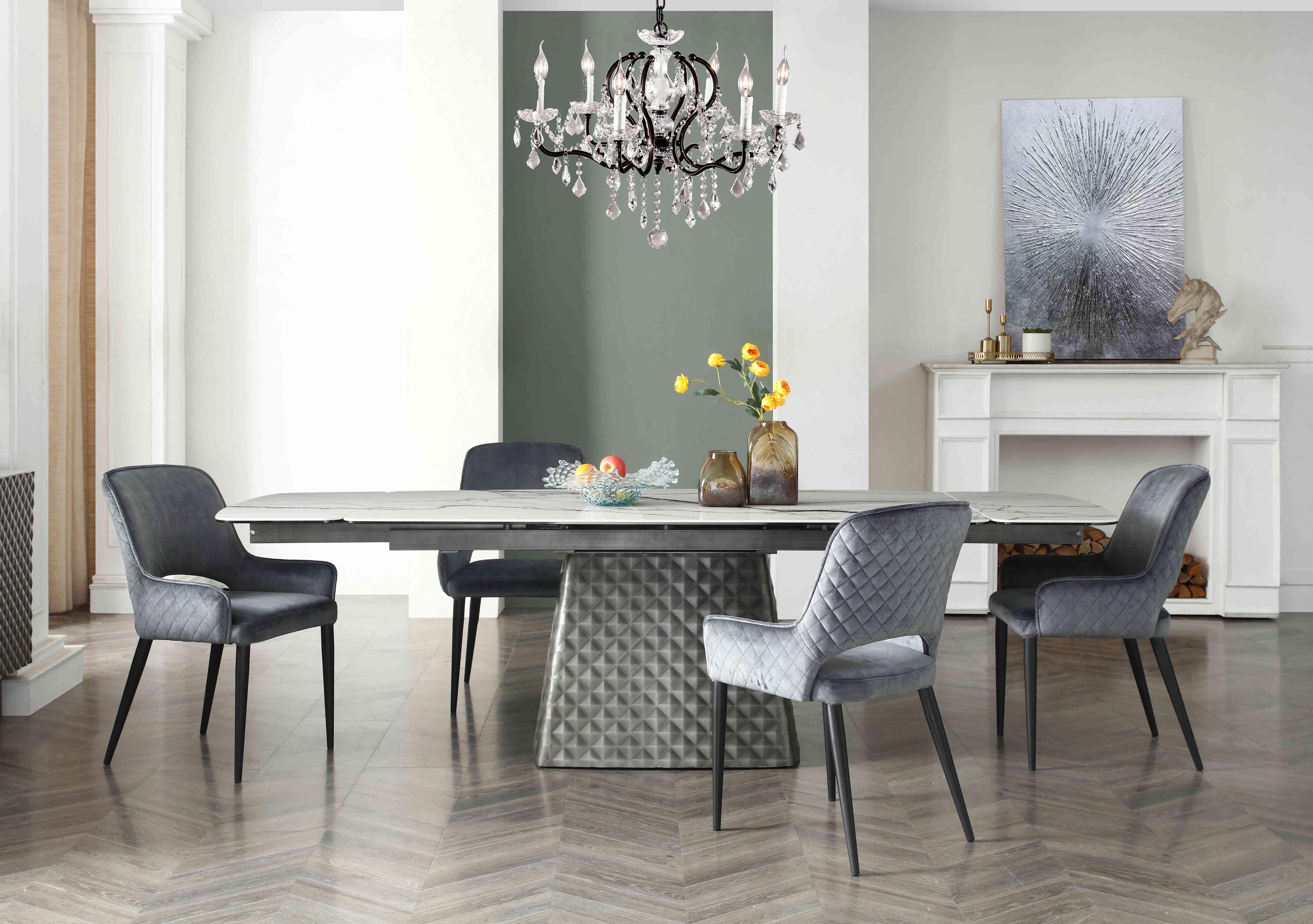 Basque Extending Dining Table with 4 Dining Chairs in  on Furniture Village