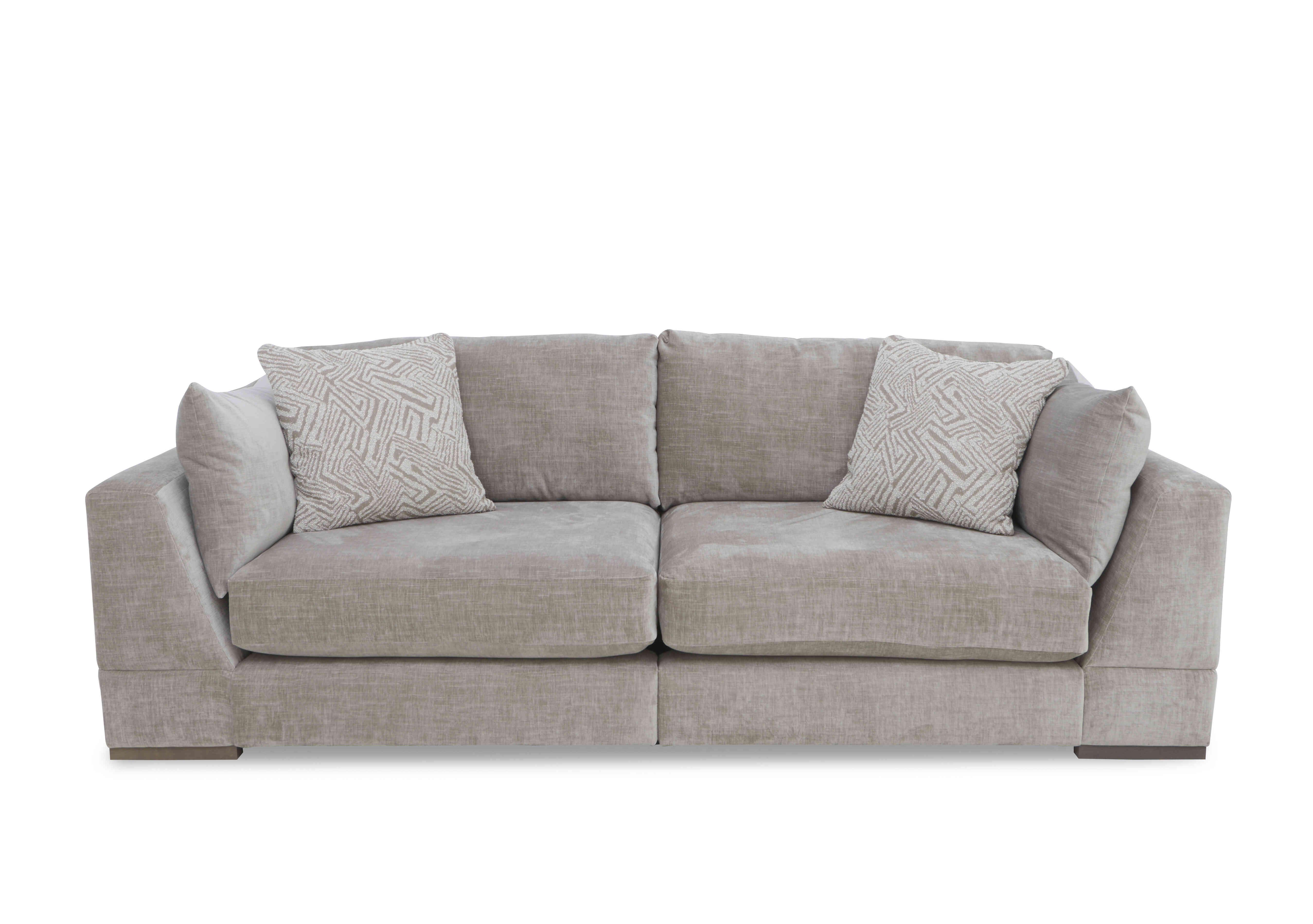 Billie 4 Seater Split Frame Sofa in Stone Grey Ash Ft on Furniture Village