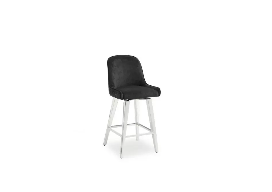 Gabana Set of 4 Velvet Bar Stools