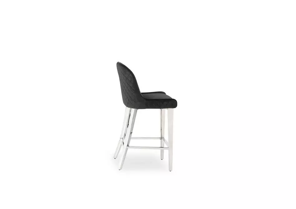 Gabana Set of 4 Velvet Bar Stools
