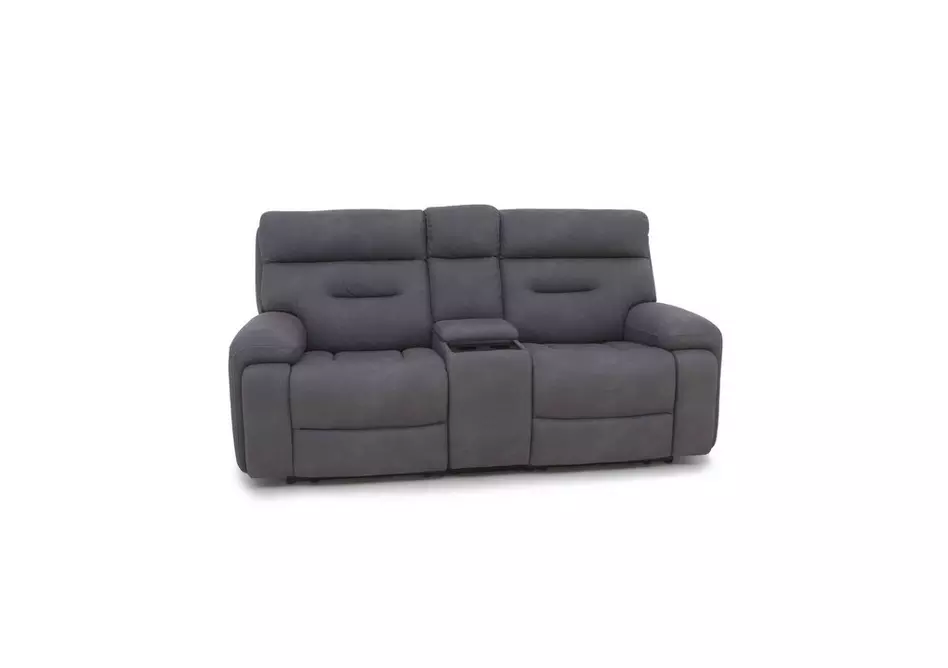 Cinemax Media 2 Seater Fabric Power Recliner Sofa with Power Headrests