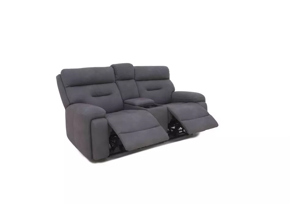 Cinemax Media 2 Seater Fabric Power Recliner Sofa with Power Headrests