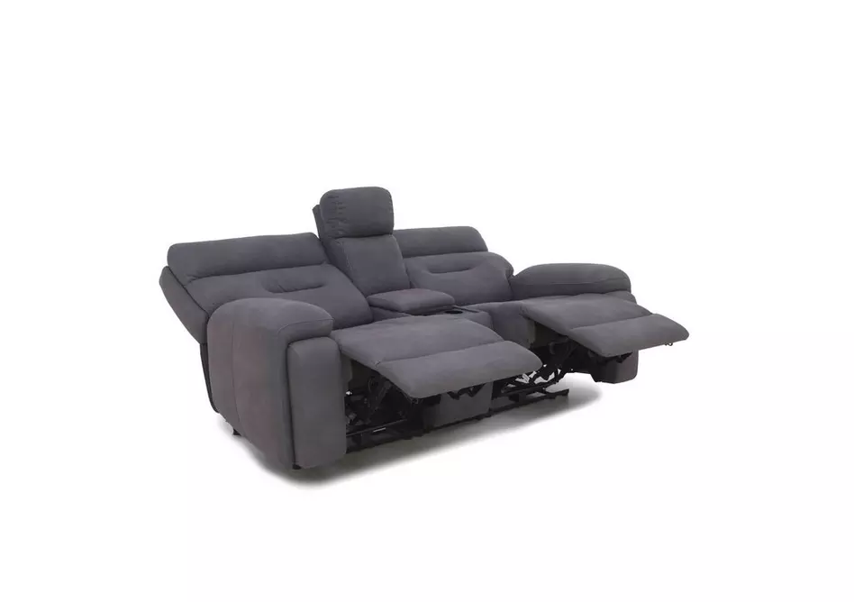 Cinemax Media 2 Seater Fabric Power Recliner Sofa with Power Headrests