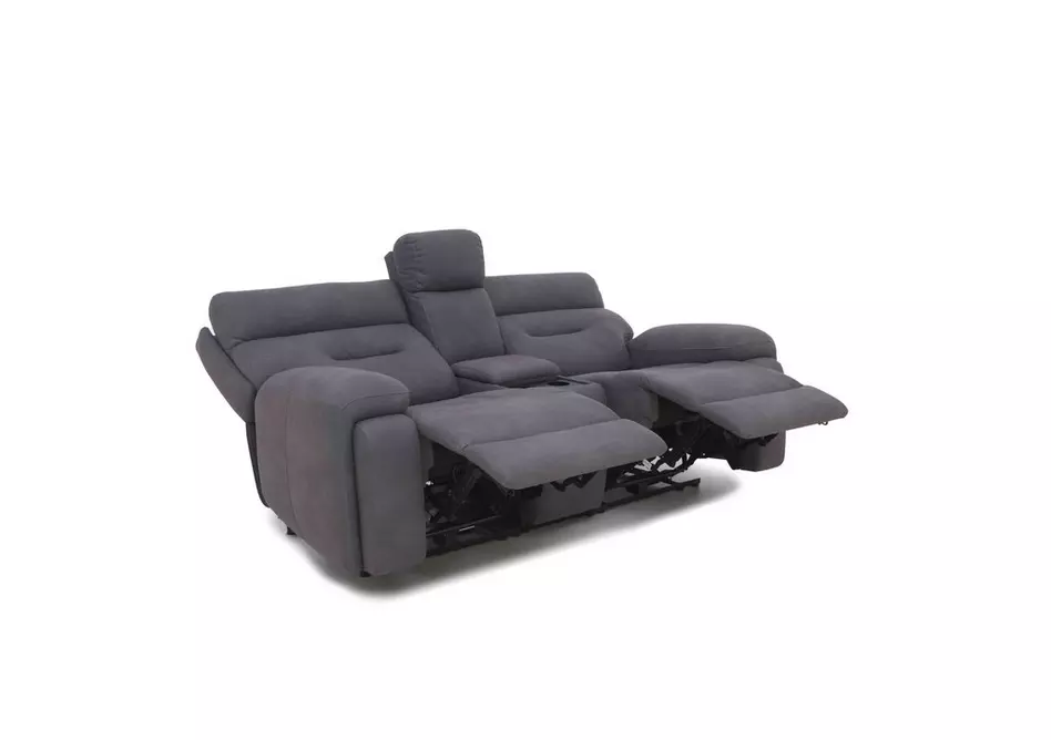 Cinemax Media 2 Seater Fabric Power Recliner Sofa with Power Headrests
