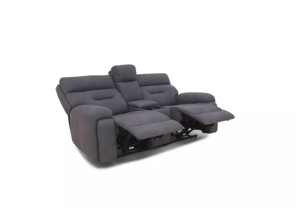 Cinemax Media 2 Seater Fabric Power Recliner Sofa with Power Headrests