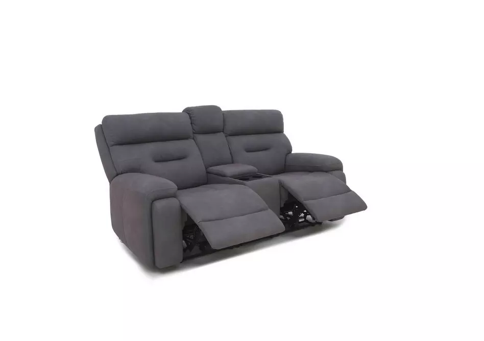Cinemax Media 2 Seater Fabric Power Recliner Sofa with Power Headrests