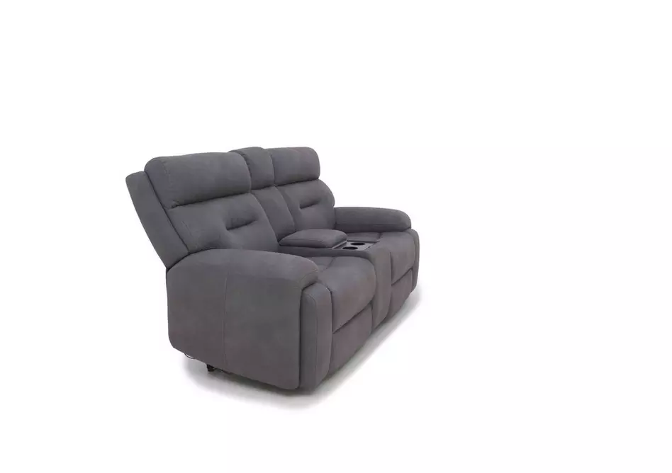 Cinemax Media 2 Seater Fabric Power Recliner Sofa with Power Headrests