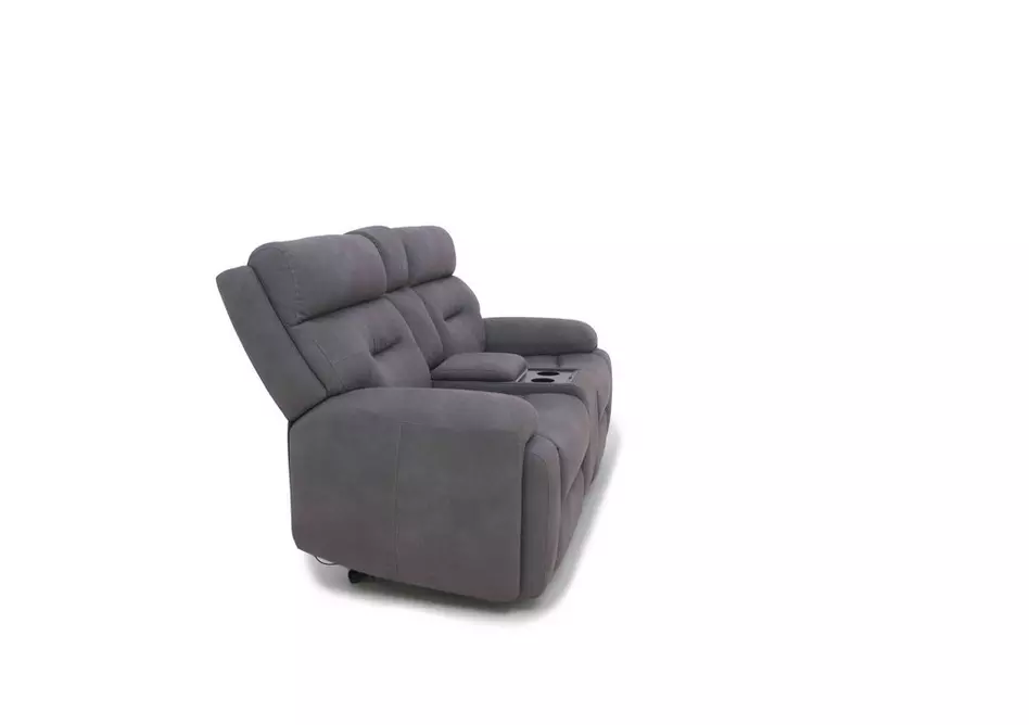 Cinemax Media 2 Seater Fabric Power Recliner Sofa with Power Headrests