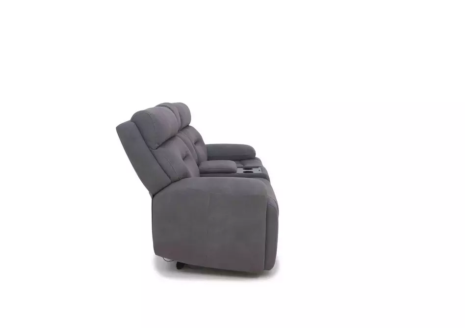 Cinemax Media 2 Seater Fabric Power Recliner Sofa with Power Headrests