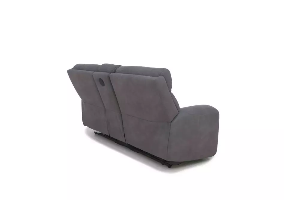 Cinemax Media 2 Seater Fabric Power Recliner Sofa with Power Headrests