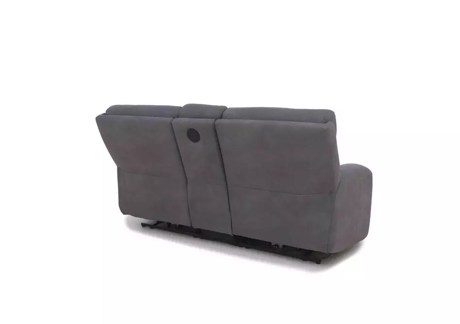 Cinemax Media 2 Seater Fabric Power Recliner Sofa with Power Headrests