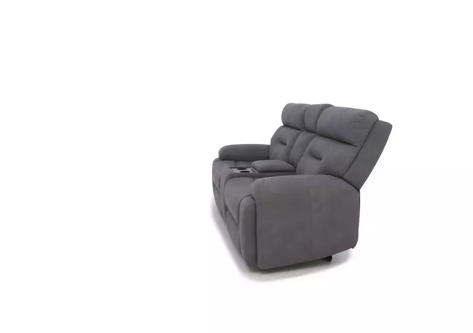 Cinemax Media 2 Seater Fabric Power Recliner Sofa with Power Headrests