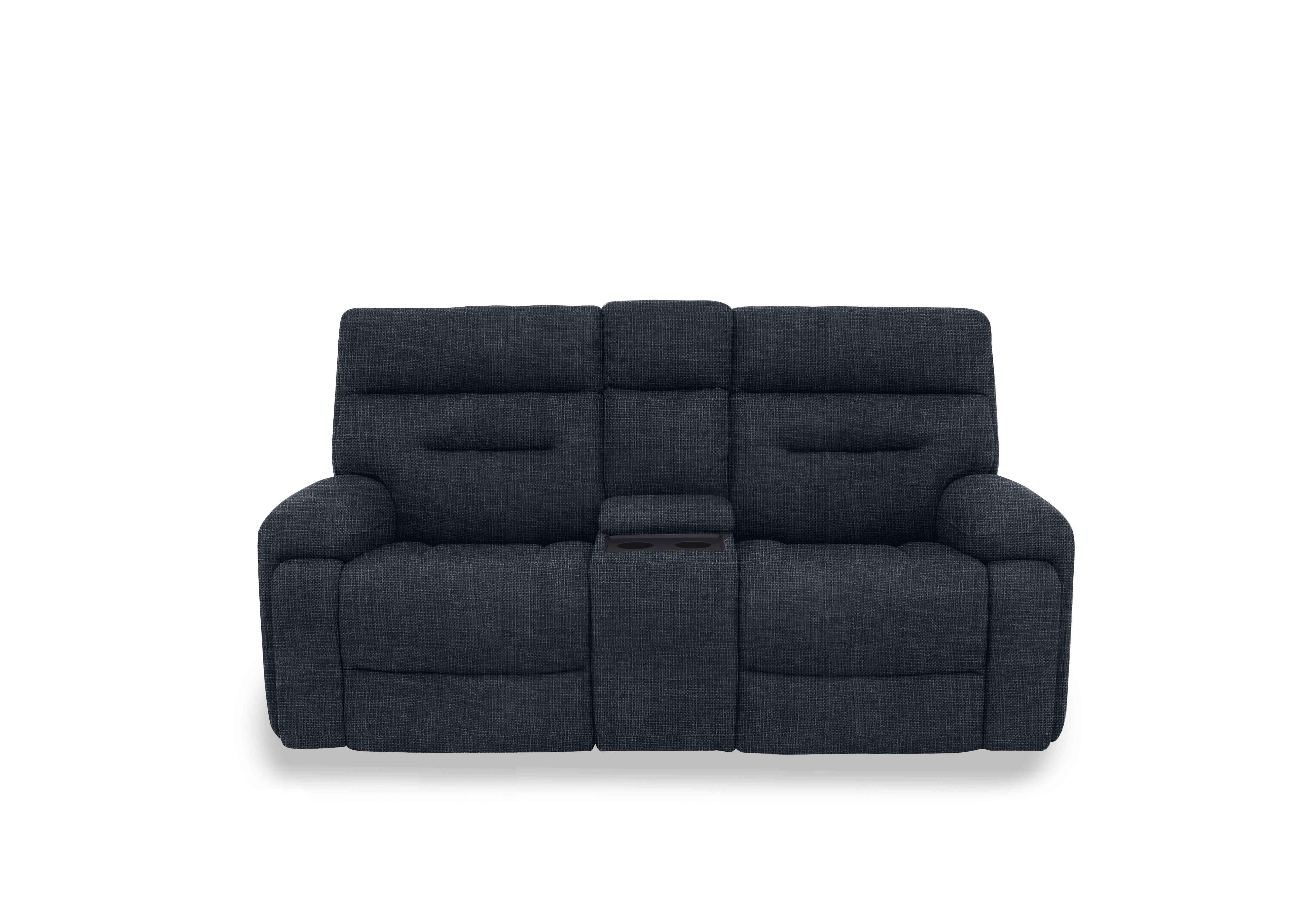 Cinemax Media 2 Seater Fabric Power Recliner Sofa with Power Headrests in Hf-0102 Halifax Black Mica on Furniture Village