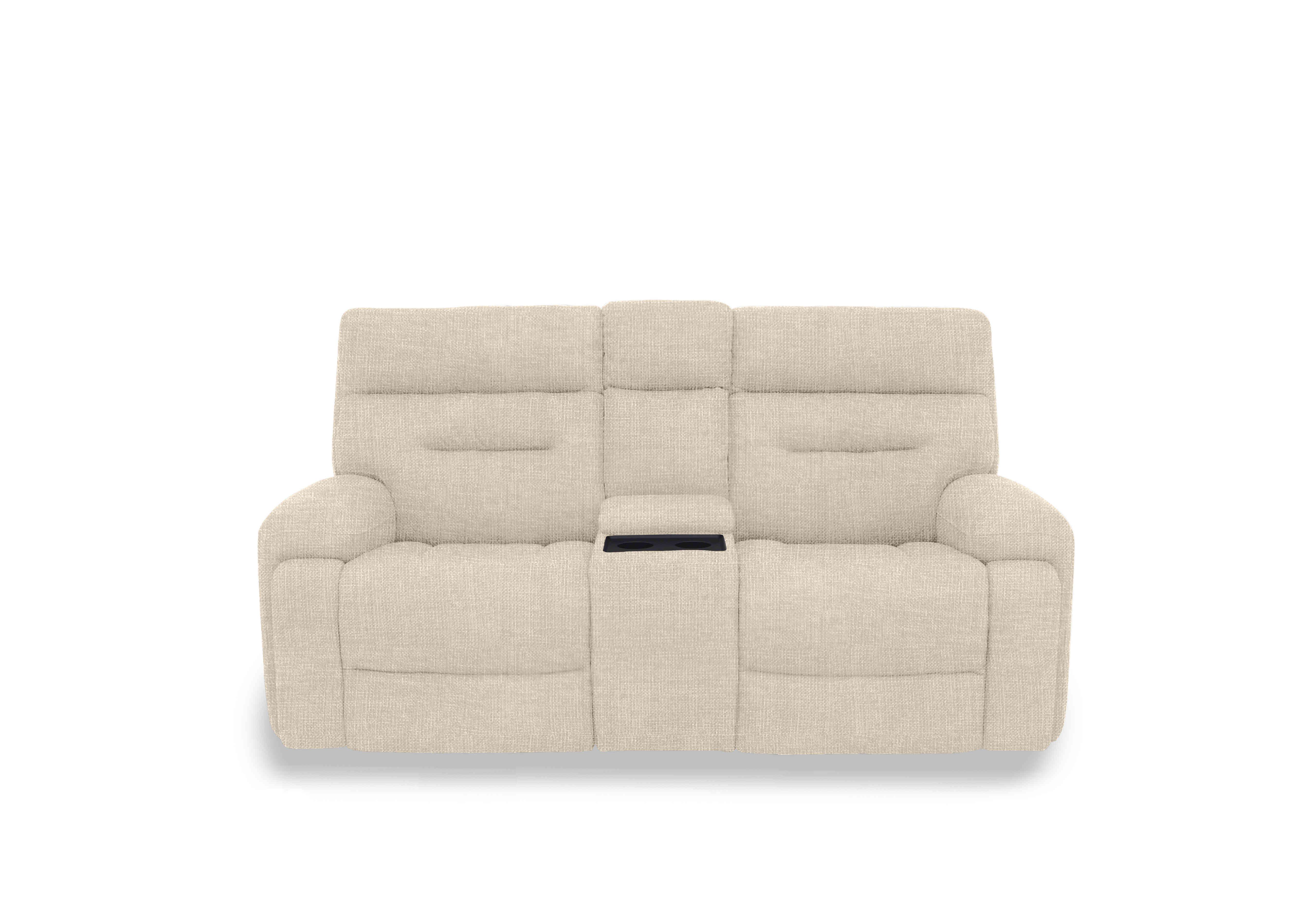 Cinemax Media 2 Seater Fabric Power Recliner Sofa with Power Headrests in We-0101  Weave Oatmeal on Furniture Village
