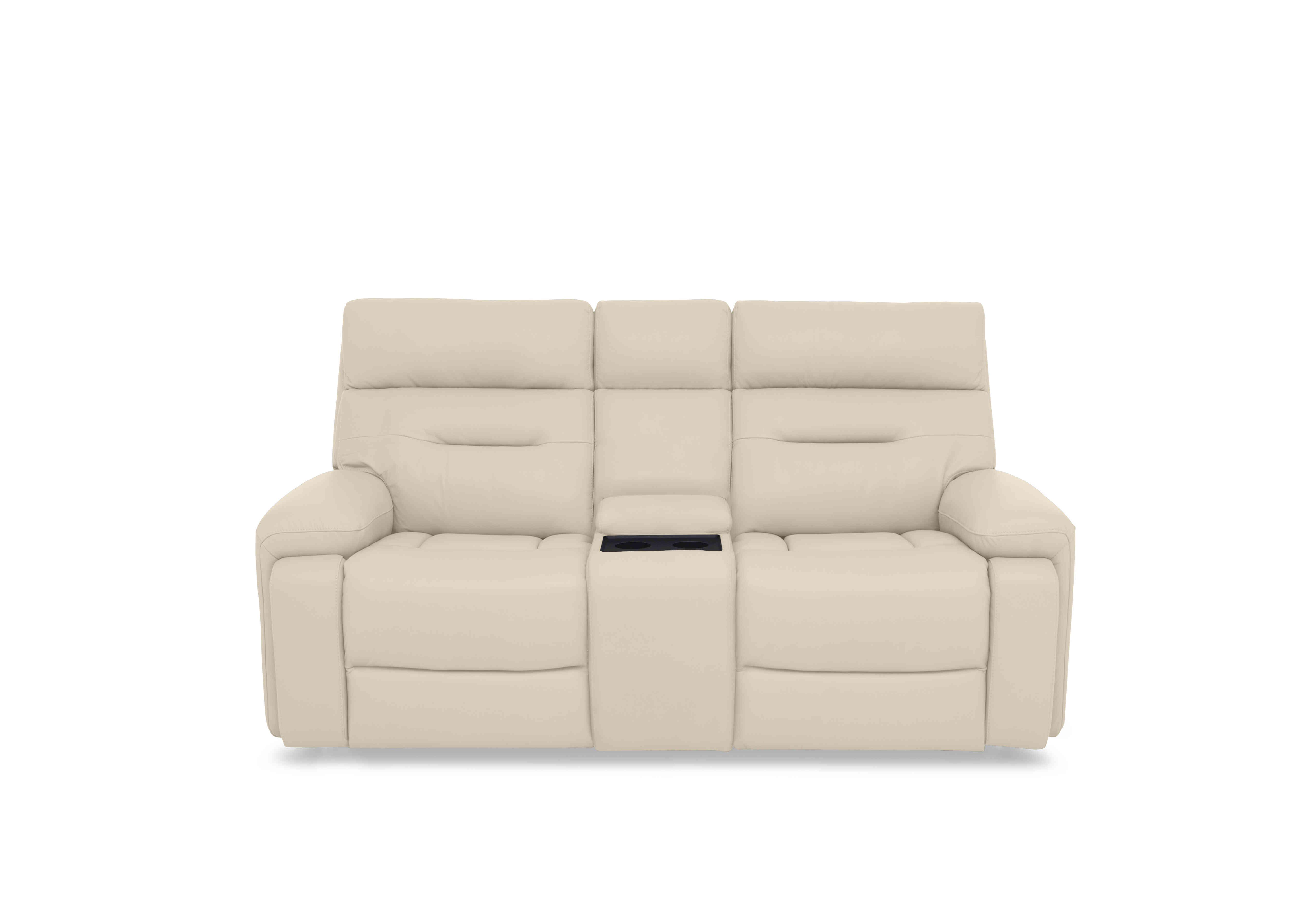 Cinemax Media 2 Seater Leather Power Recliner Sofa with Power Headrests in Lx-6407 Stone on Furniture Village