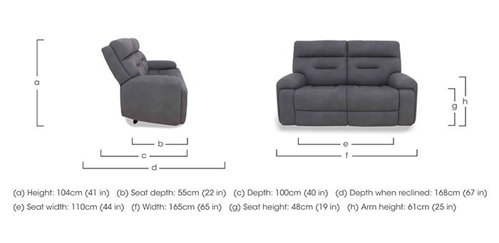 Cinemax 2 Seater Fabric Sofa in  on Furniture Village