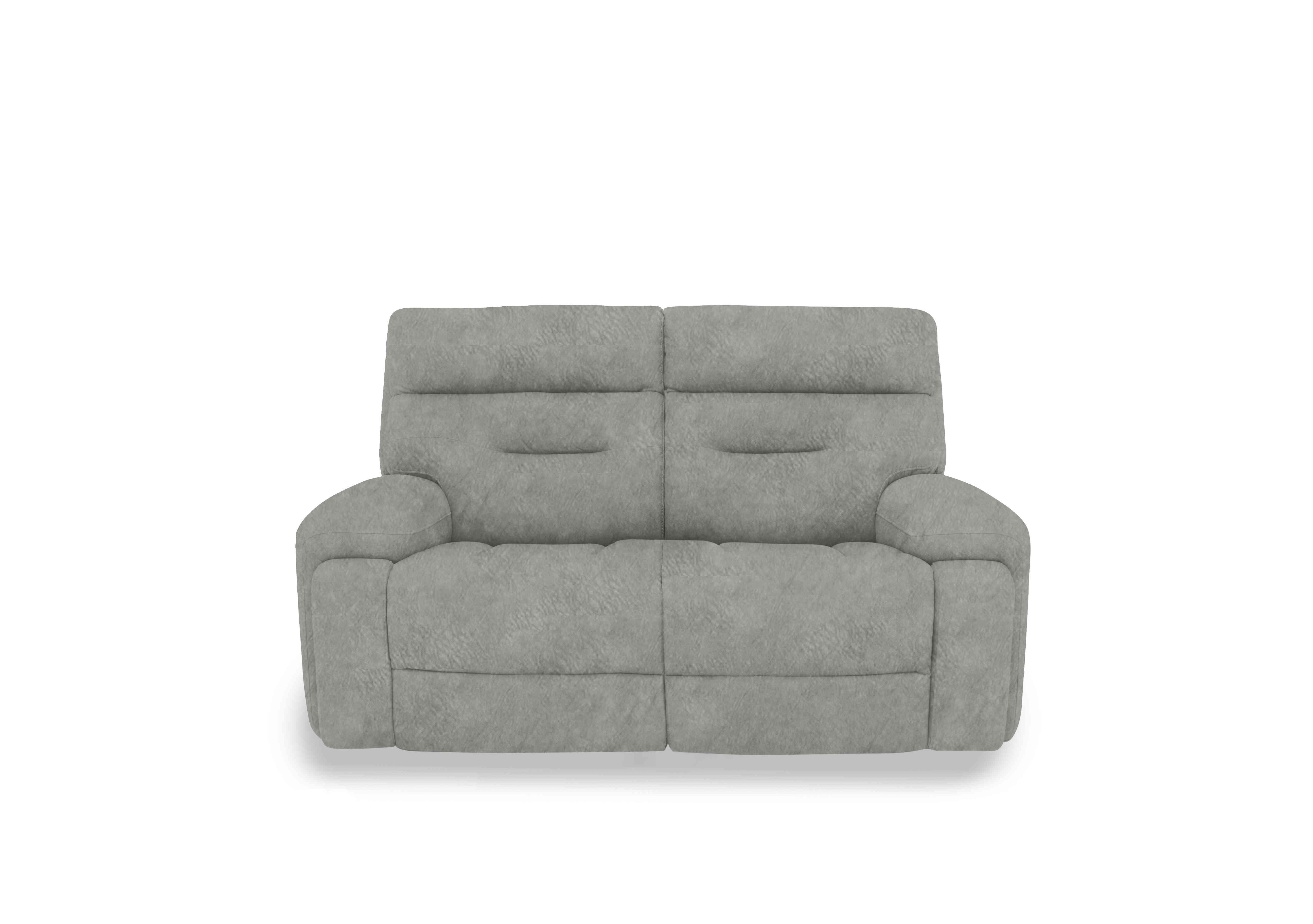 Cinemax 2 Seater Power Recliner Fabric  Sofa in Be-0102 Marble Light Grey on Furniture Village