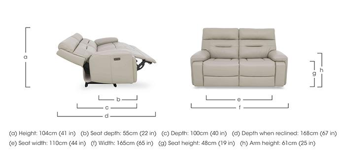 Cinemax 2 Seater Leather Sofa in  on Furniture Village