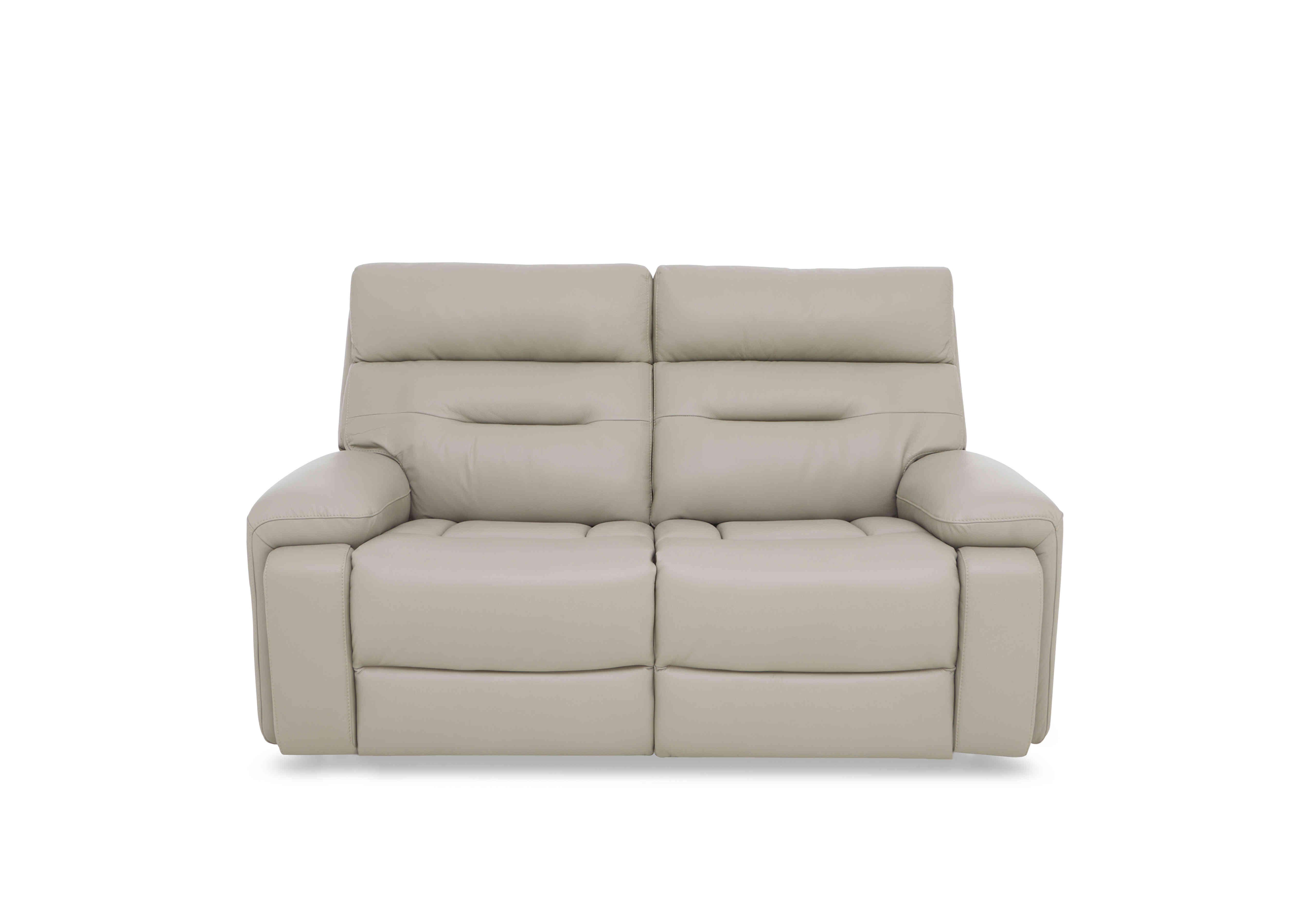 Cinemax 2 Seater Leather Sofa in Le-9303 Sand on Furniture Village