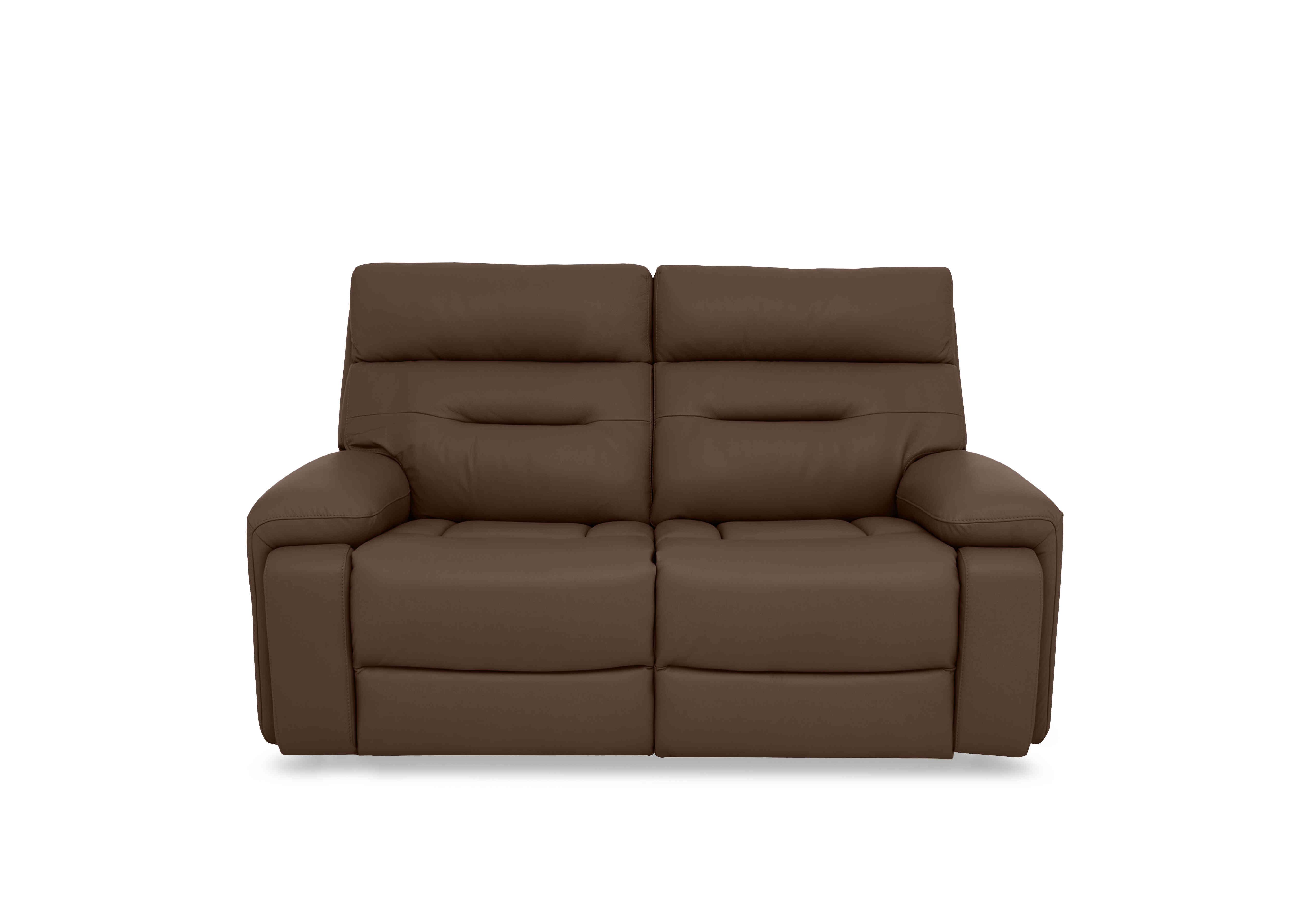 Cinemax 2 Seater Leather Sofa in Lx-6414 Roast on Furniture Village