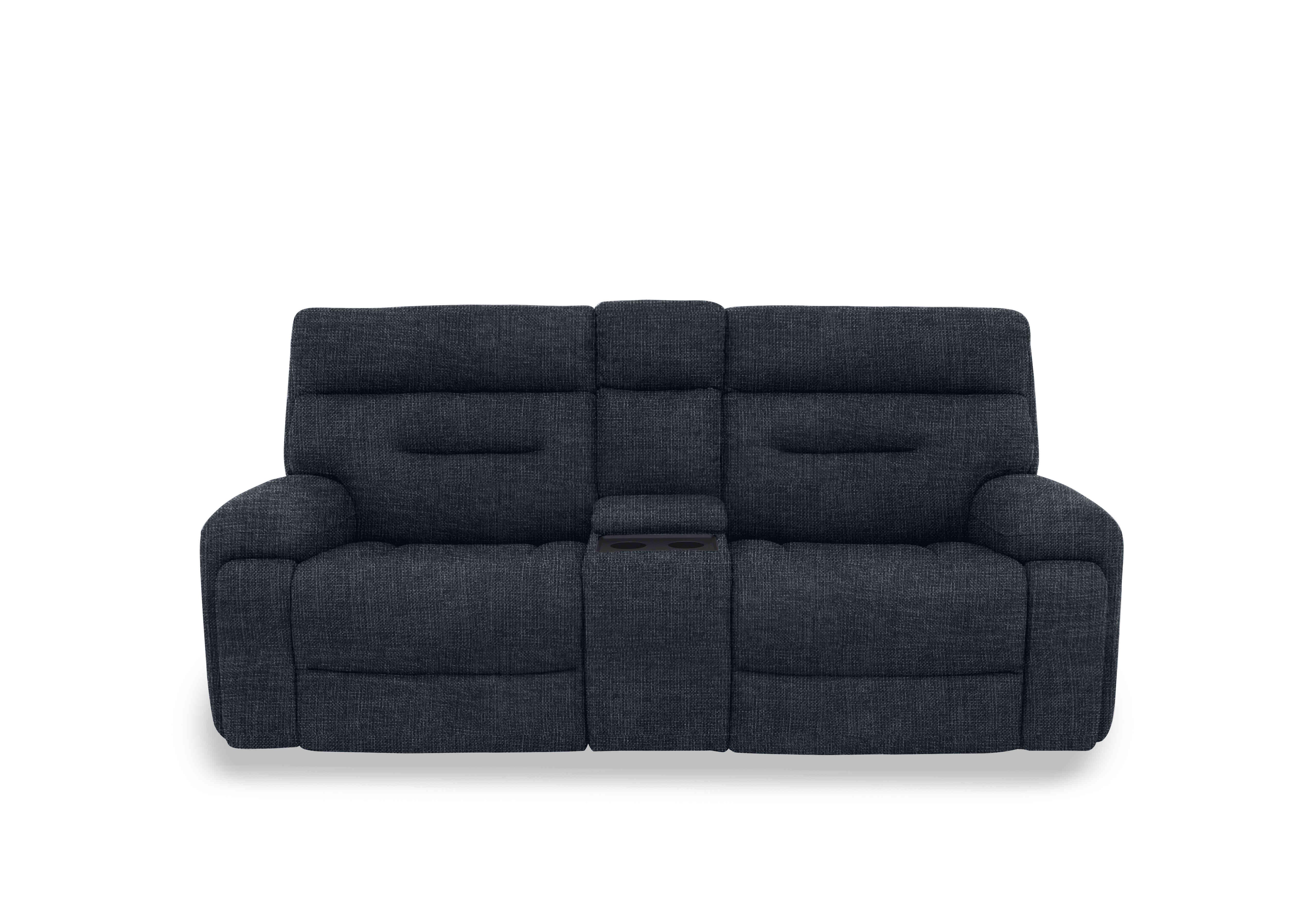 Cinemax Media 3 Seater Fabric Power Recliner Sofa with Power Headrests in Hf-0102 Halifax Black Mica on Furniture Village
