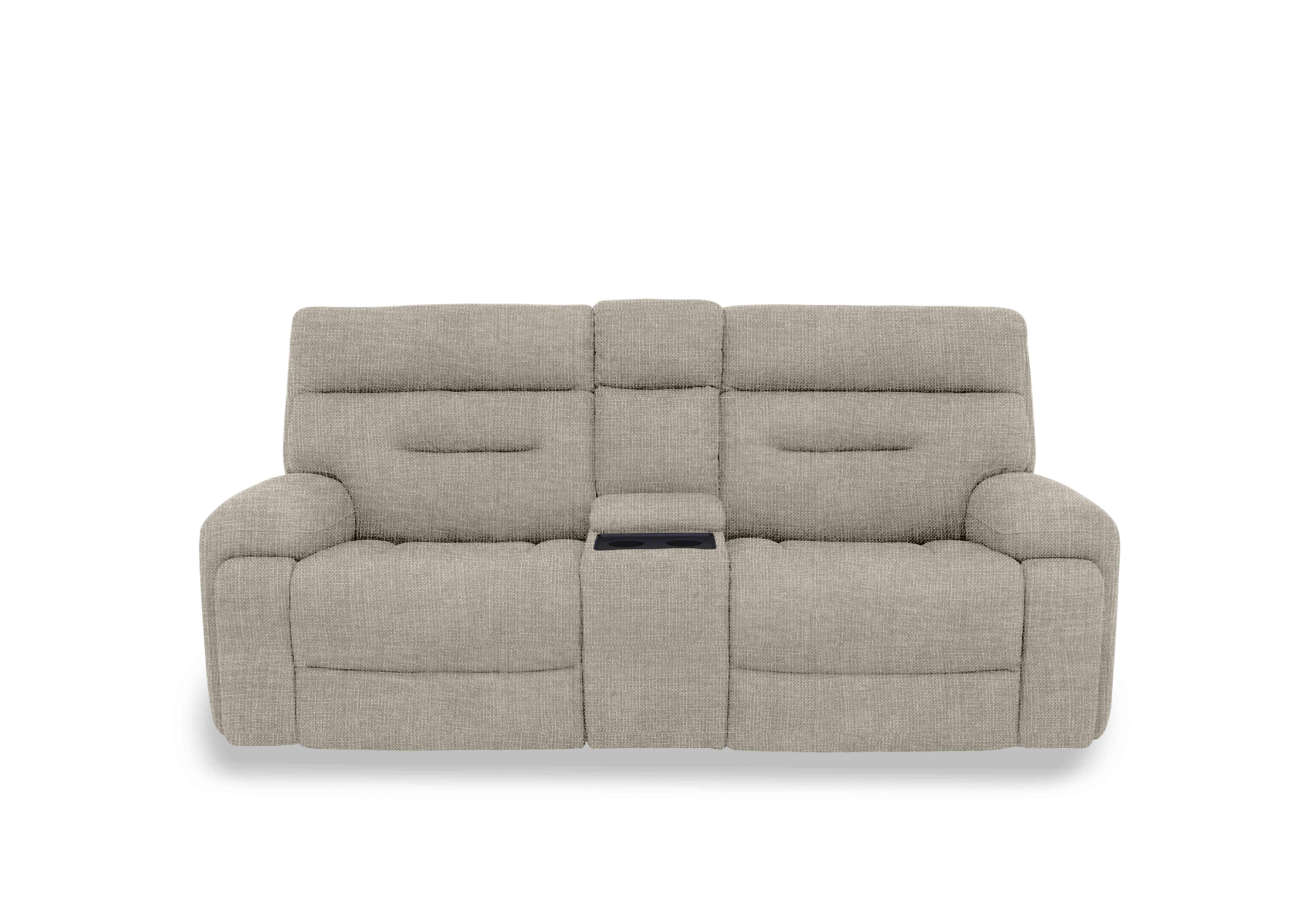 Cinemax Media 3 Seater Fabric Power Recliner Sofa with Power Headrests in Hf-0103 Halifax Sand on Furniture Village