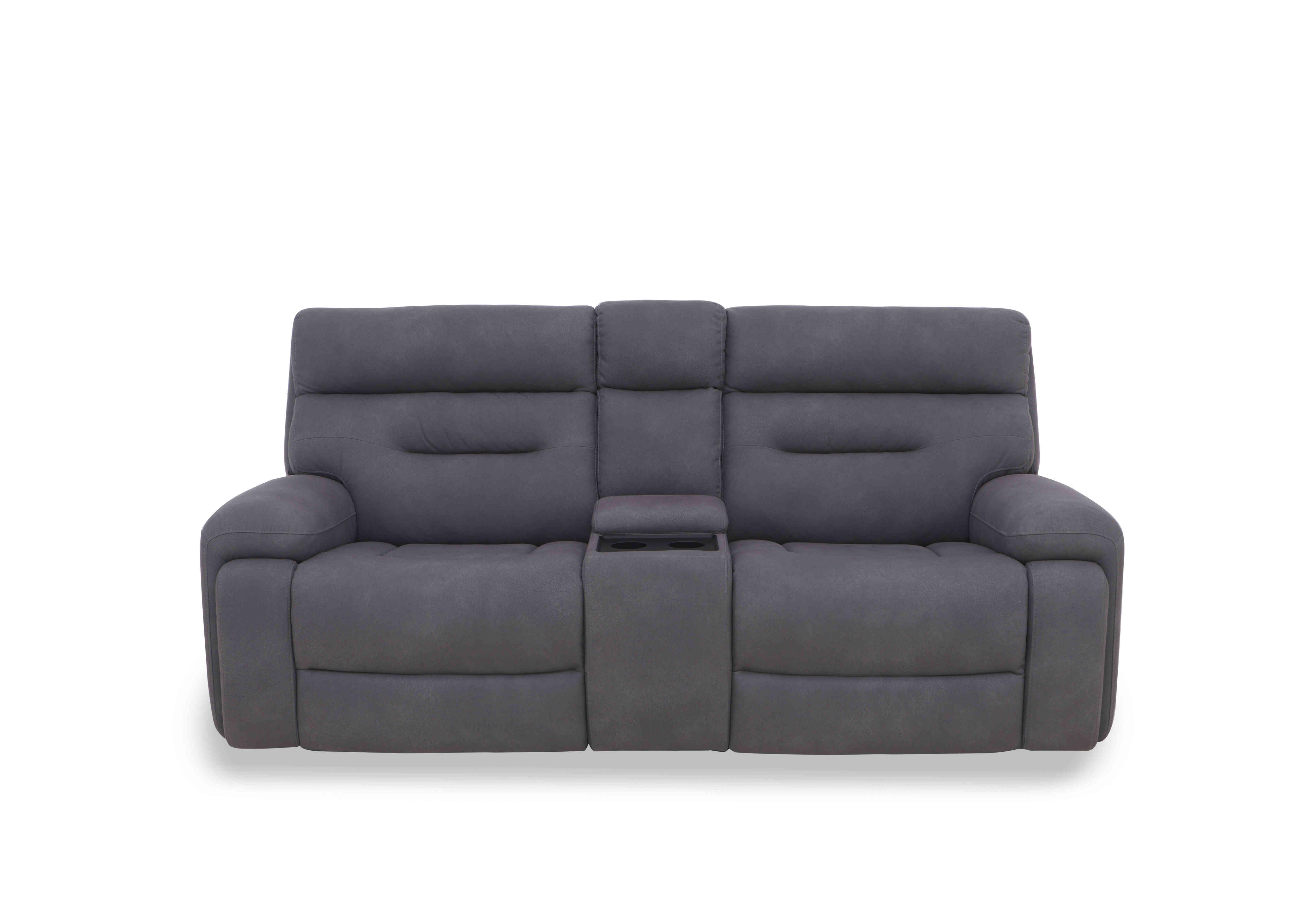 Cinemax Media 3 Seater Fabric Power Recliner Sofa with Power Headrests in Np-1107 Nappa Grey on Furniture Village