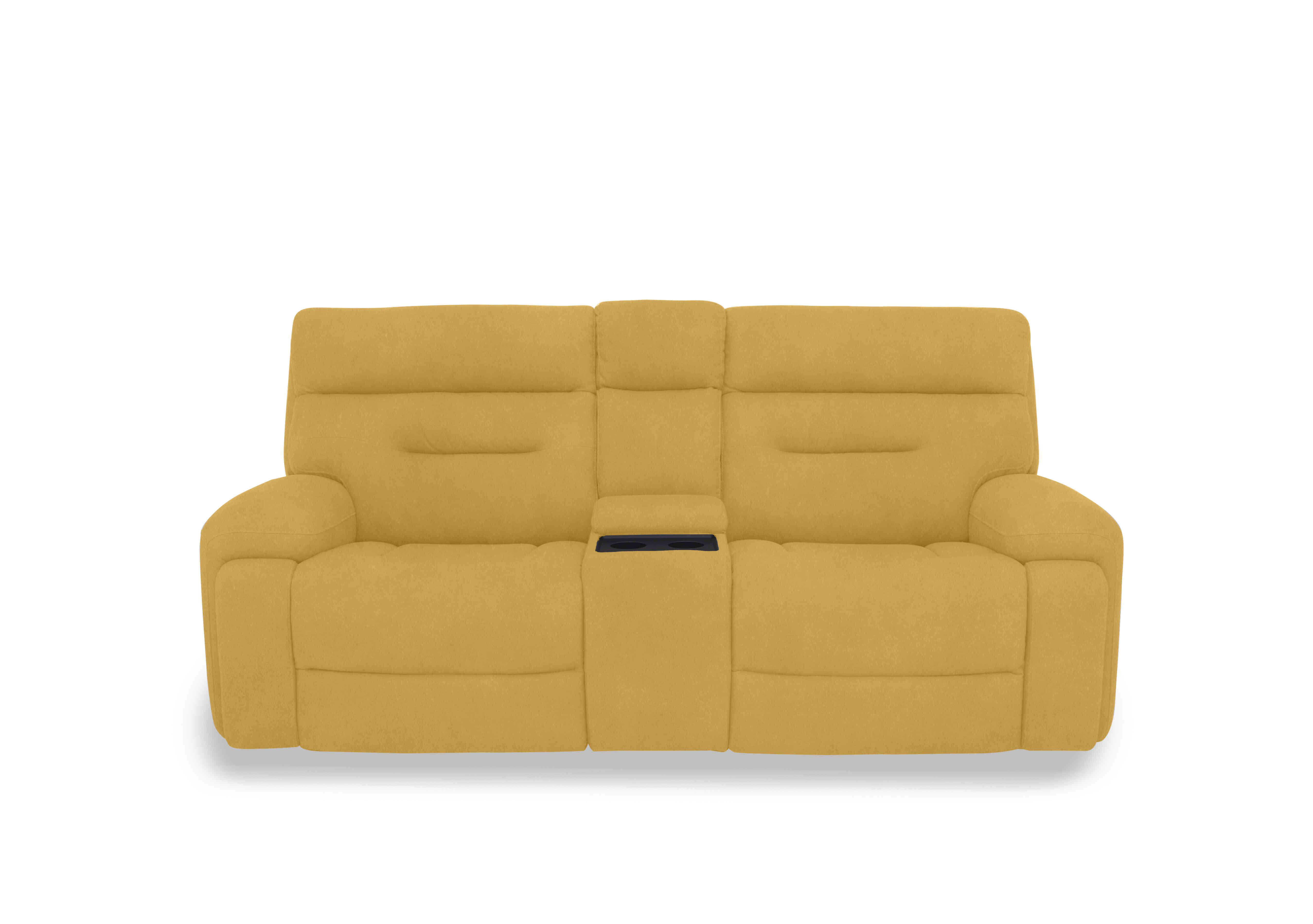 Cinemax Media 3 Seater Fabric Power Recliner Sofa with Power Headrests in Vv-0310 Velvet Giallo on Furniture Village