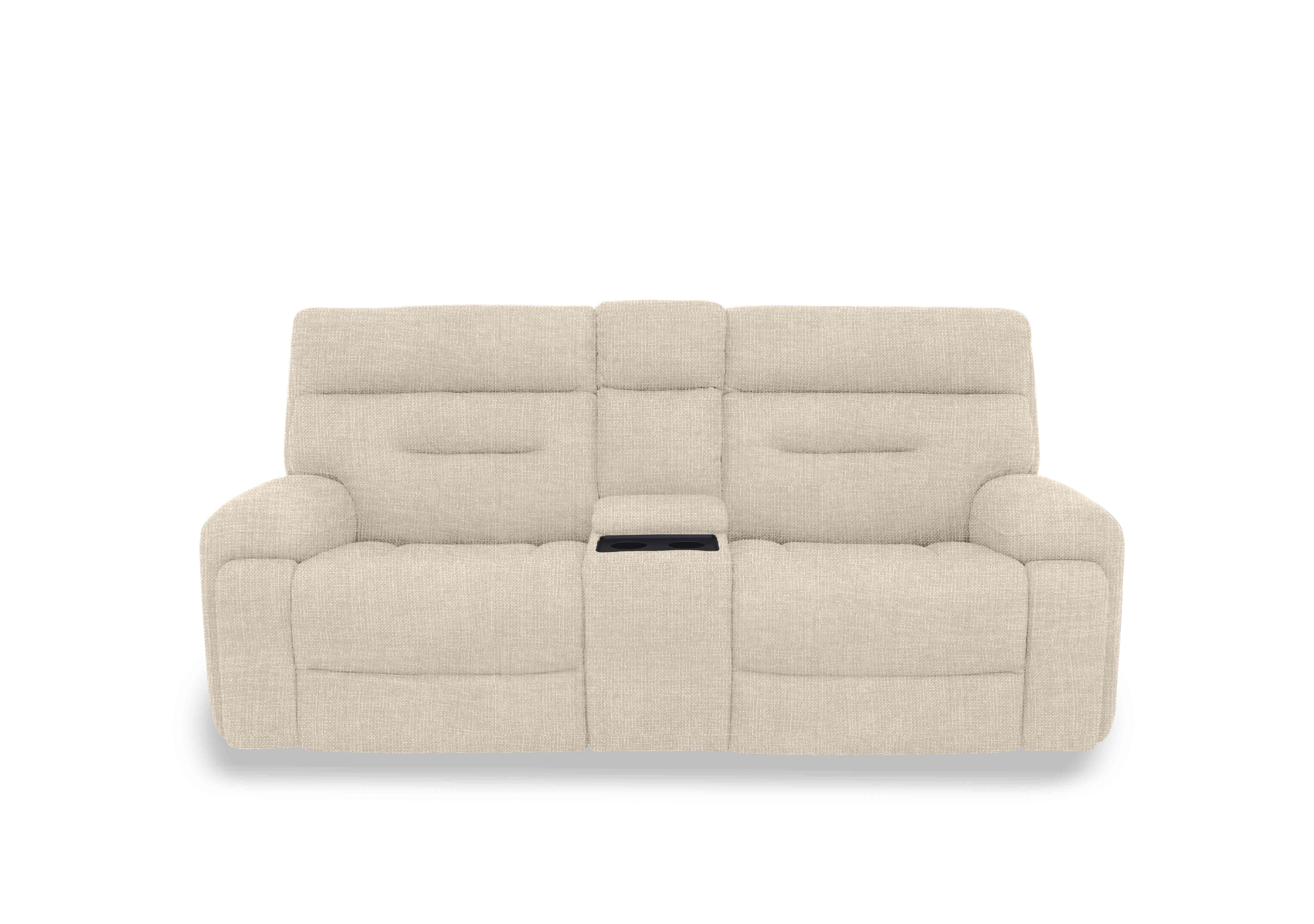 Cinemax Media 3 Seater Fabric Power Recliner Sofa with Power Headrests in We-0101  Weave Oatmeal on Furniture Village