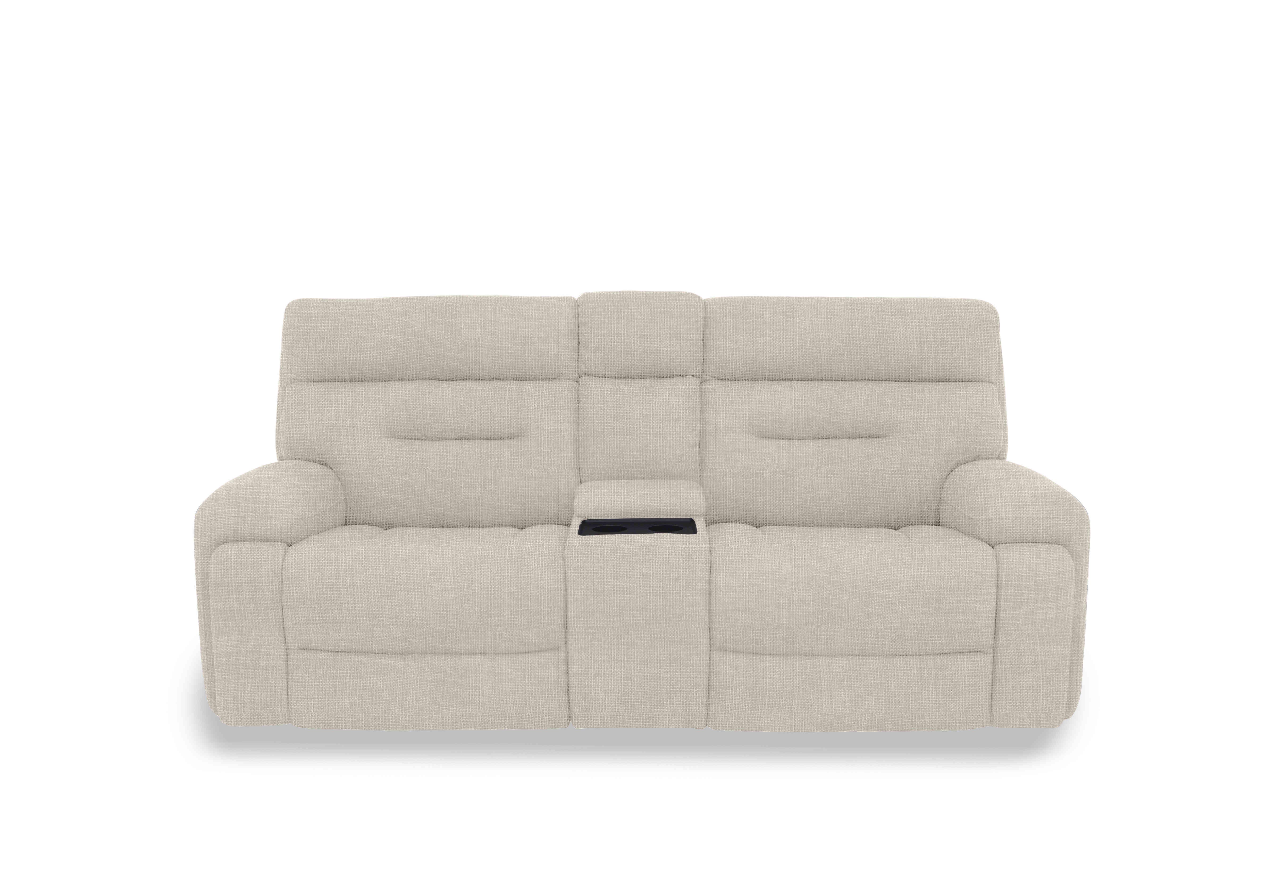 Cinemax Media 3 Seater Fabric Power Recliner Sofa with Power Headrests in We-0102  Weave Stone on Furniture Village