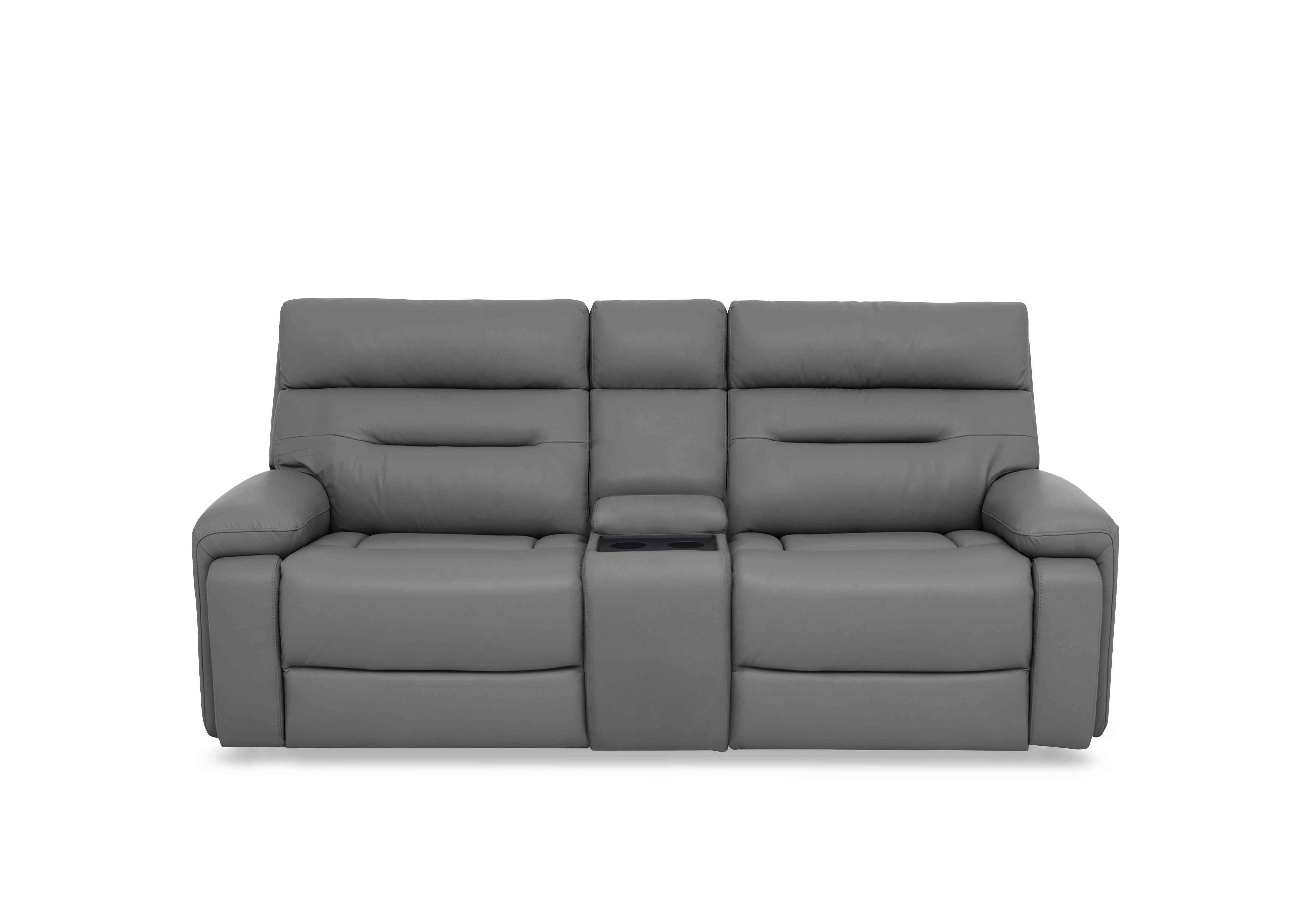 Cinemax Media 3 Seater Leather Power Recliner Sofa with Power Headrests in La-4825 Natural Ash on Furniture Village