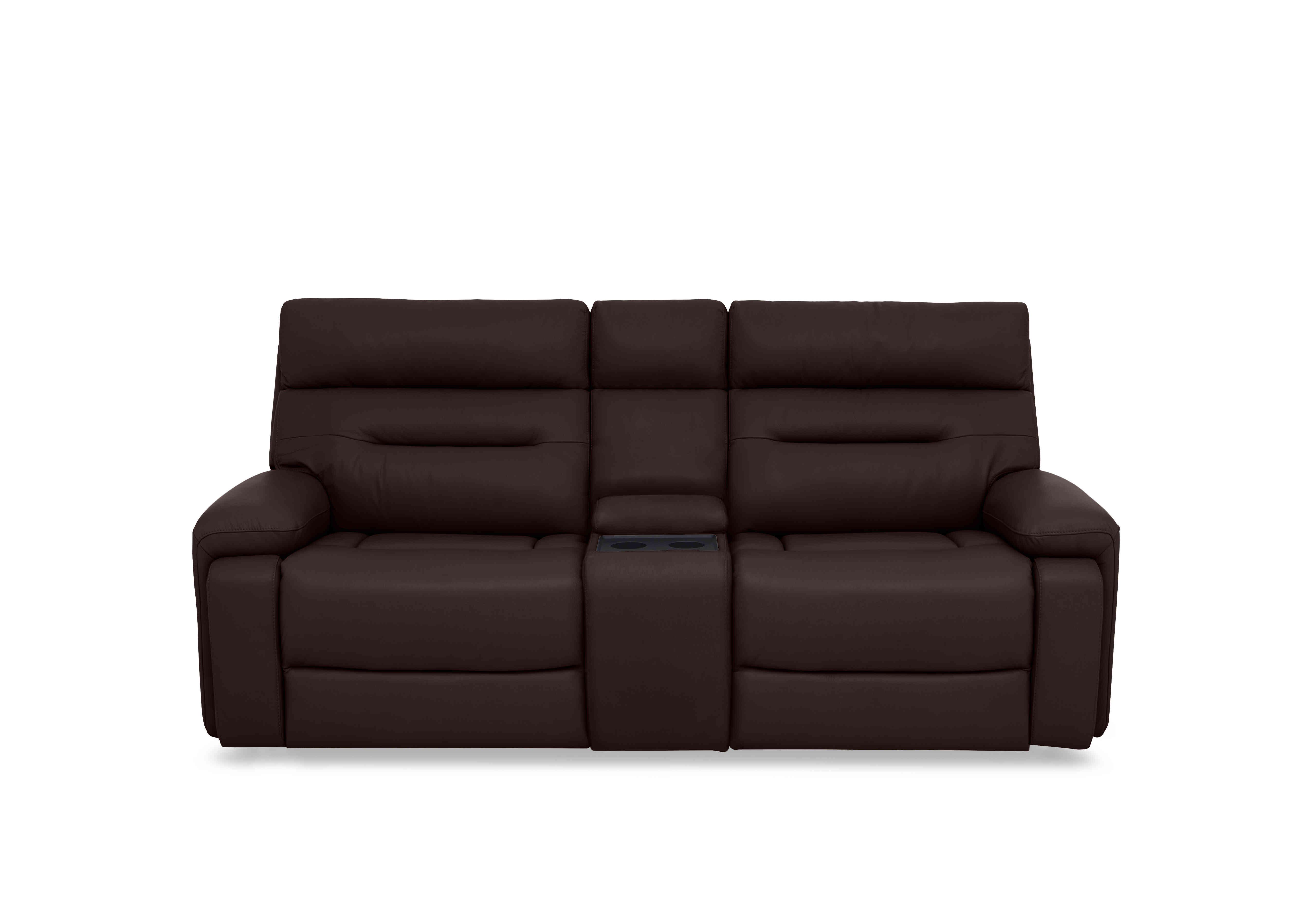 Cinemax Media 3 Seater Leather Power Recliner Sofa with Power Headrests in Lx-6402 Burgundy on Furniture Village