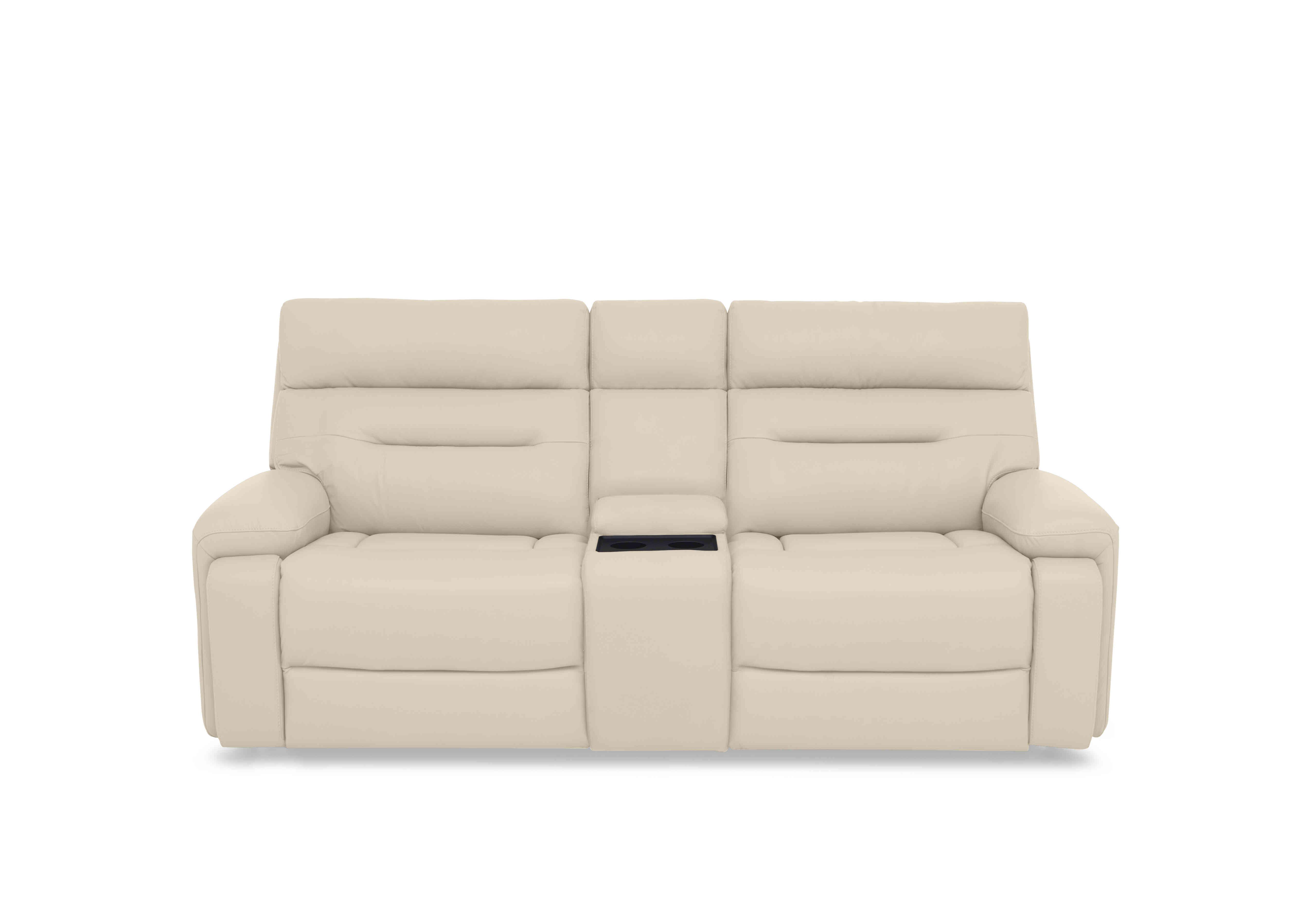 Cinemax Media 3 Seater Leather Power Recliner Sofa with Power Headrests in Lx-6407 Stone on Furniture Village