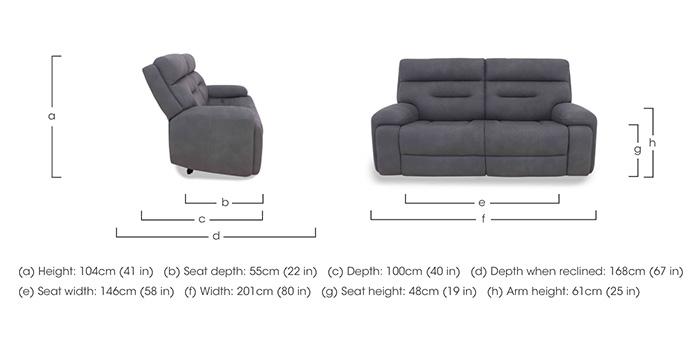Cinemax 3 Seater Fabric Sofa in  on Furniture Village
